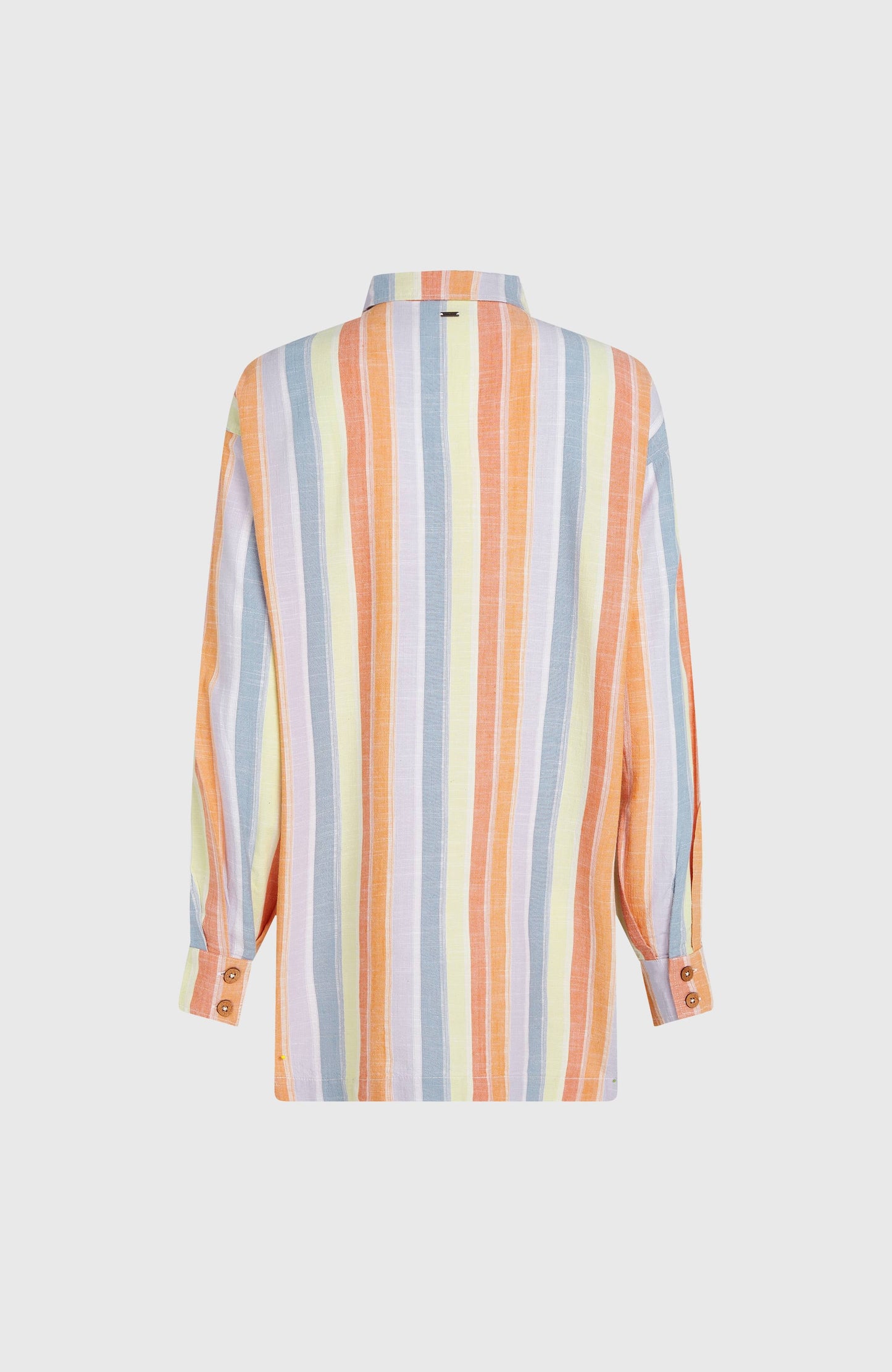 Beach Vintage Long Shirt Women Vintage Stripe