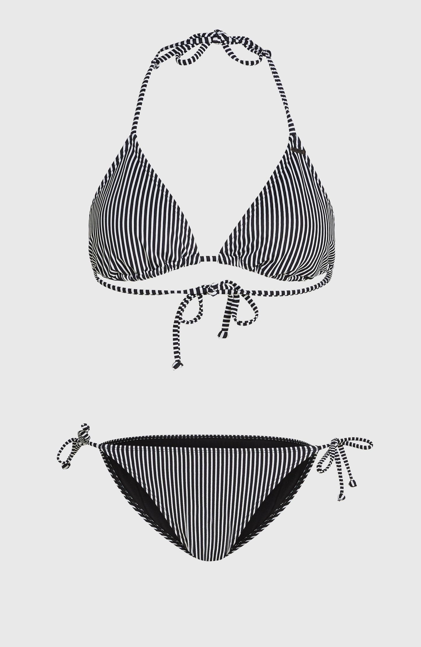 Essentials Capri - Bondey Bikini Set Women Black Micro Stripe