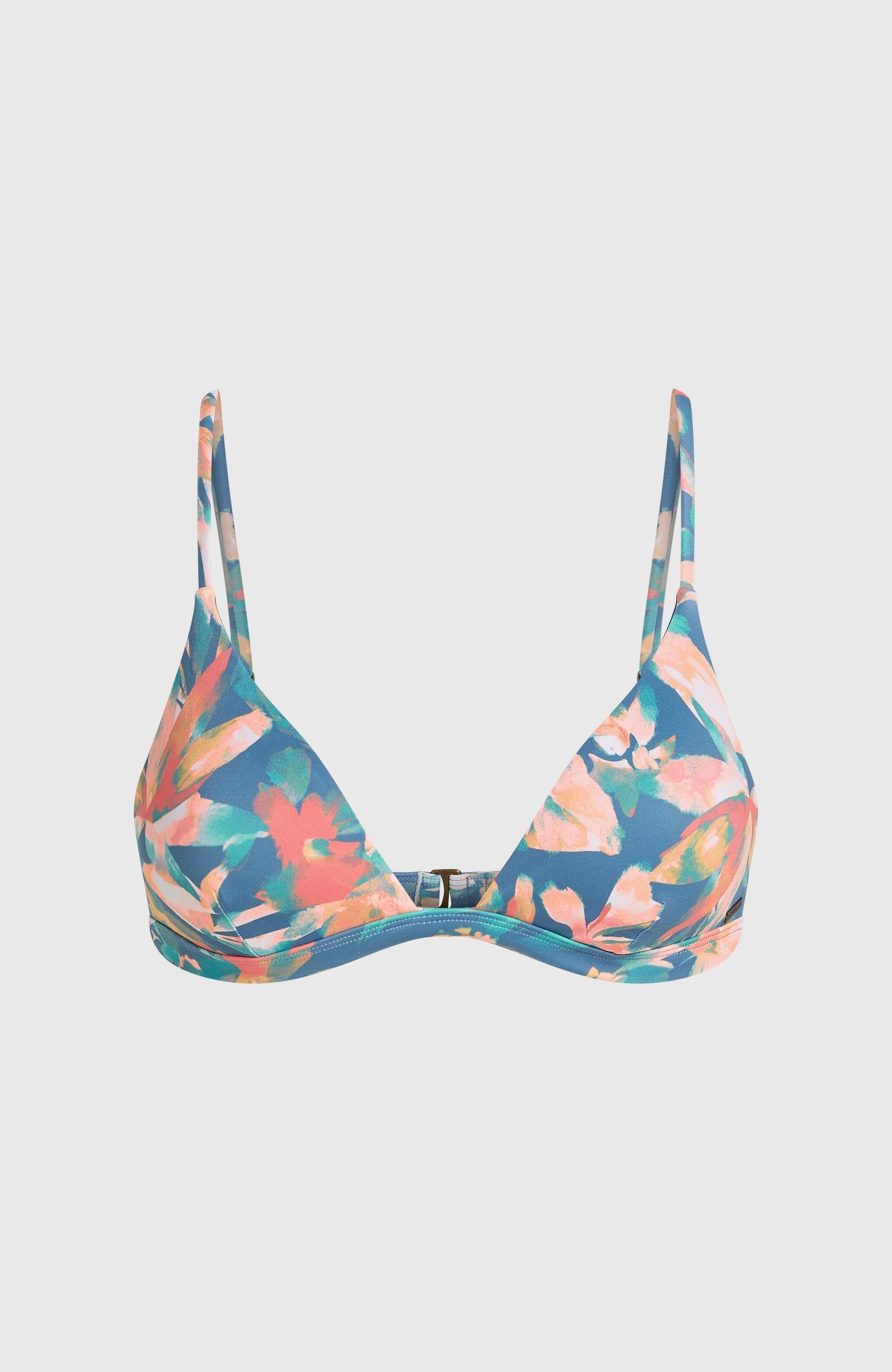Seaside Tri Bikini Top Women Blue Painted Tropics