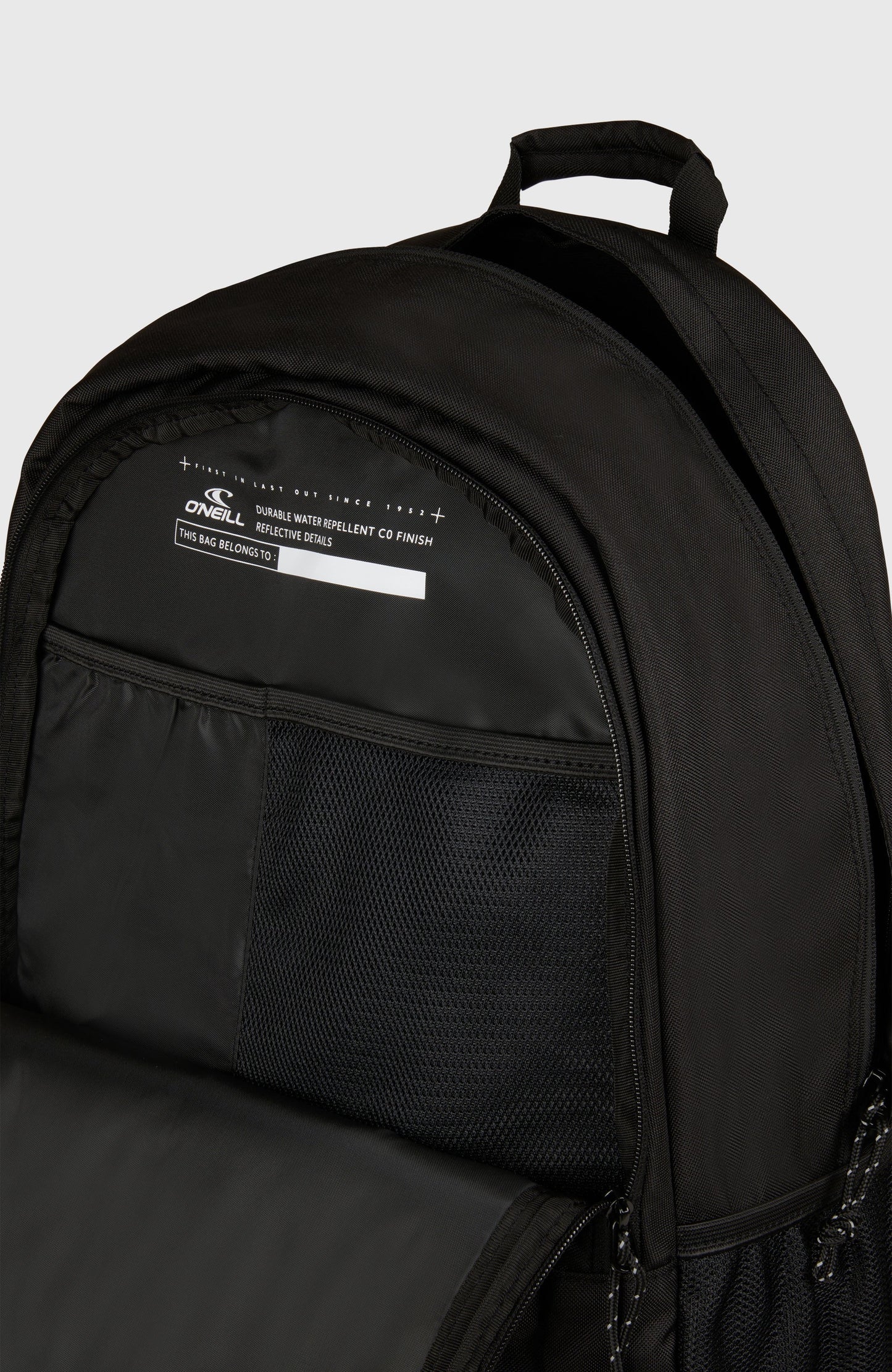 Boarder Backpack Women|Men Black/Beige Quarry