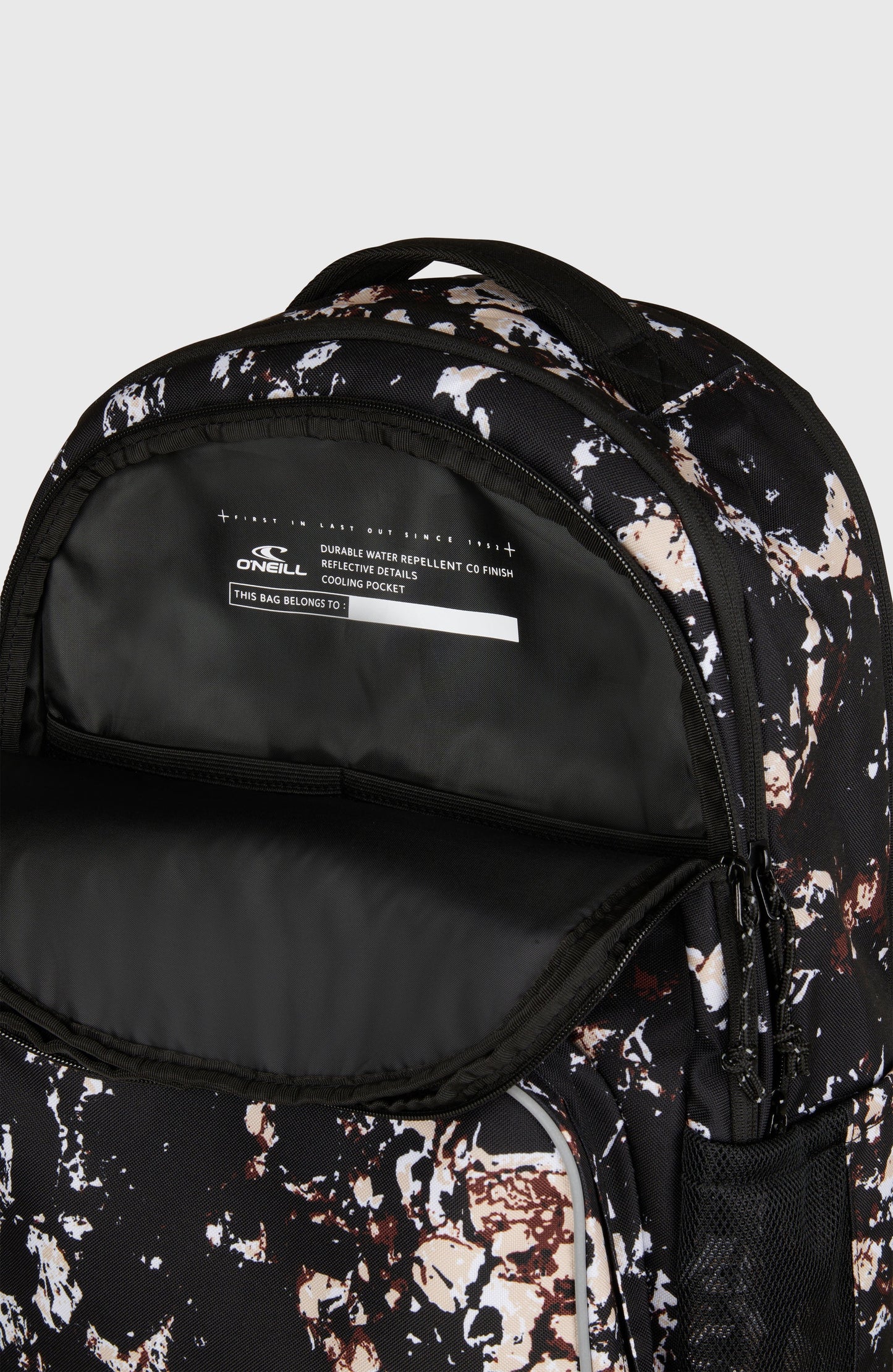 President Backpack Women|Men Black/Beige Quarry