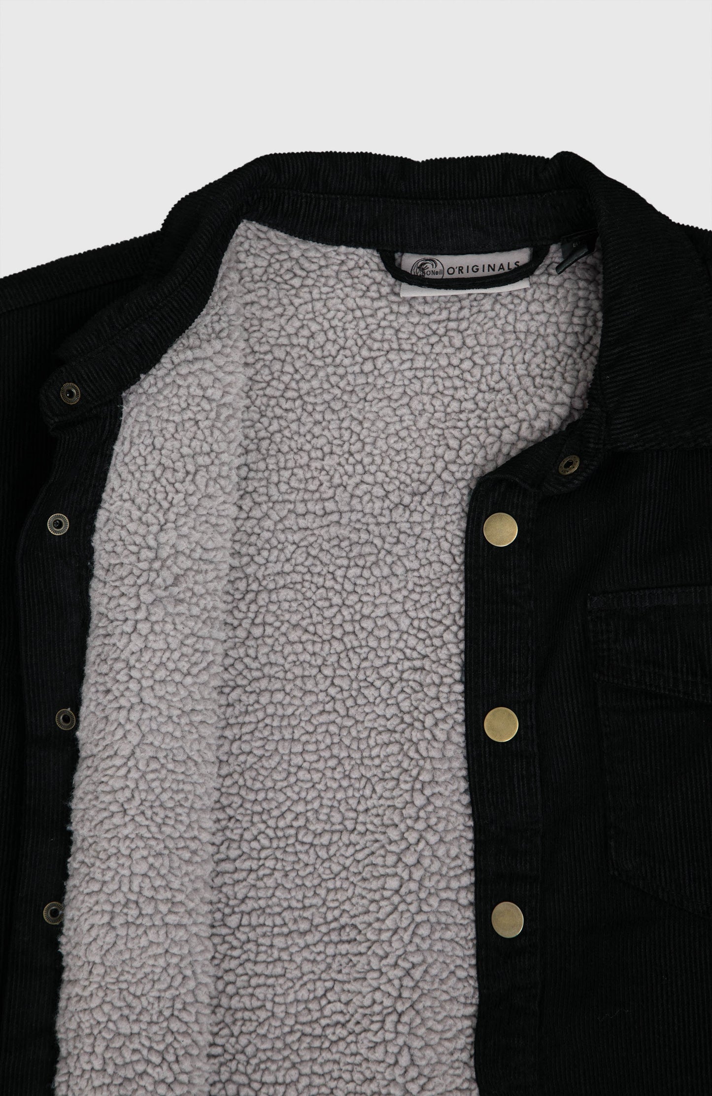 O'Riginals Corduroy Fleece-Lined Overshirt Men Black Out