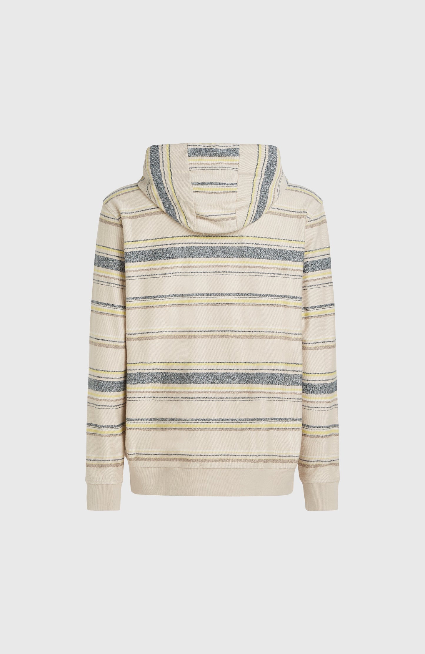 Bavaro Full-Zip Hoodie Men Grey Vintage Stripe