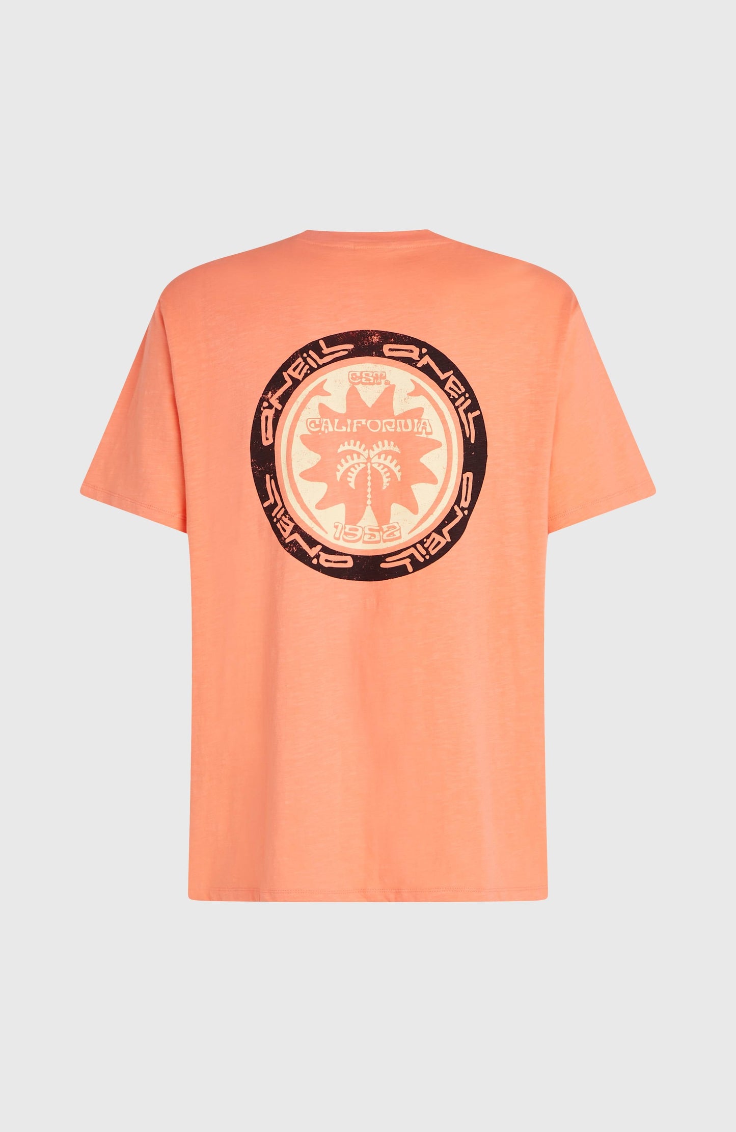 O’Neill Slub Back Print T-Shirt Men Funky Peach