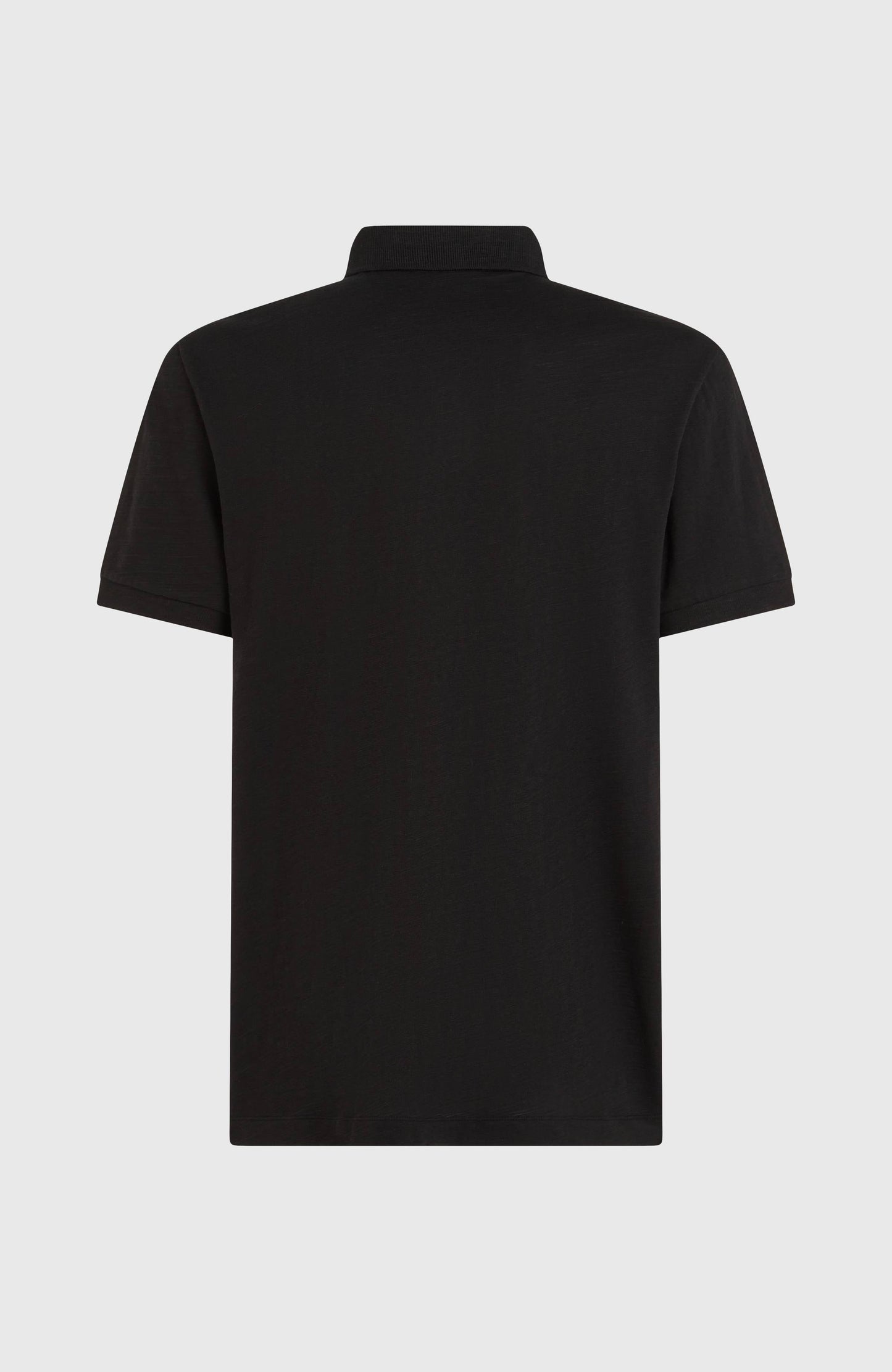 Slub Polo Men Black Out