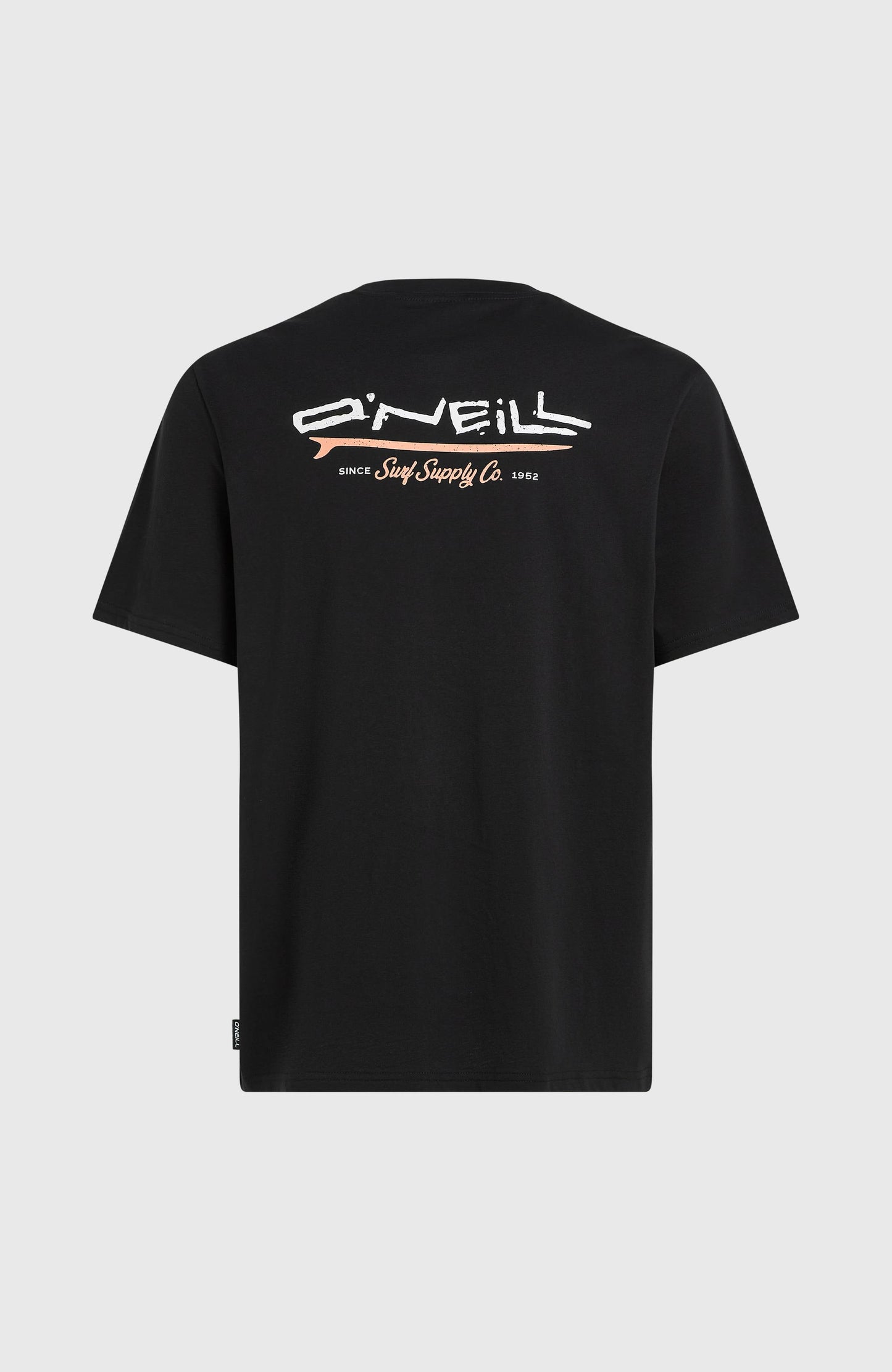 Retro Back Print T-Shirt Men Black Out