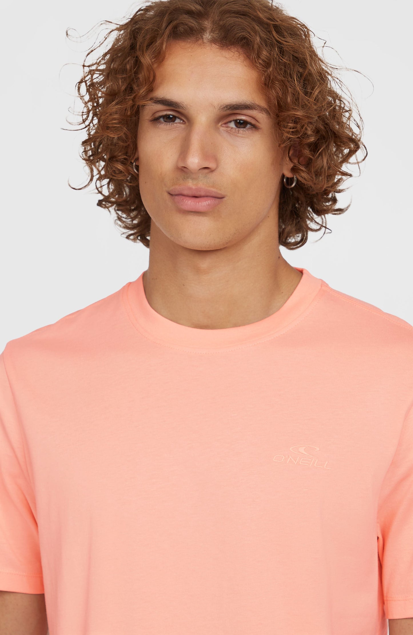 Small Logo T-Shirt Men Coral Pop