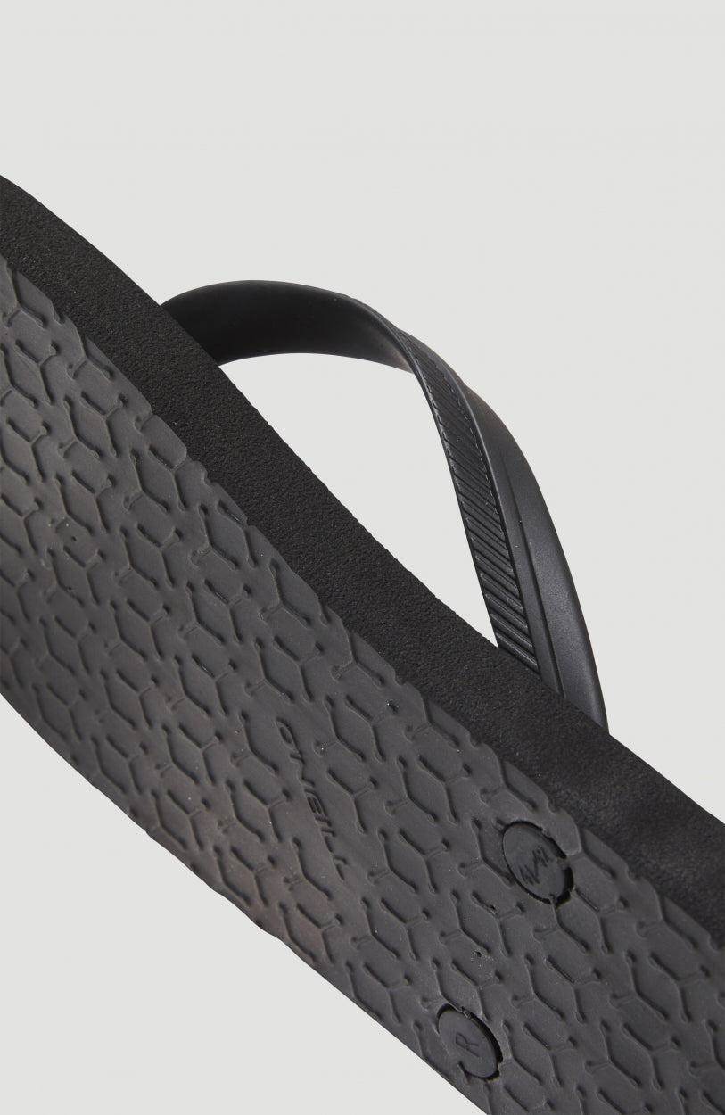 Profile Small Logo Sandals Men Black Out
