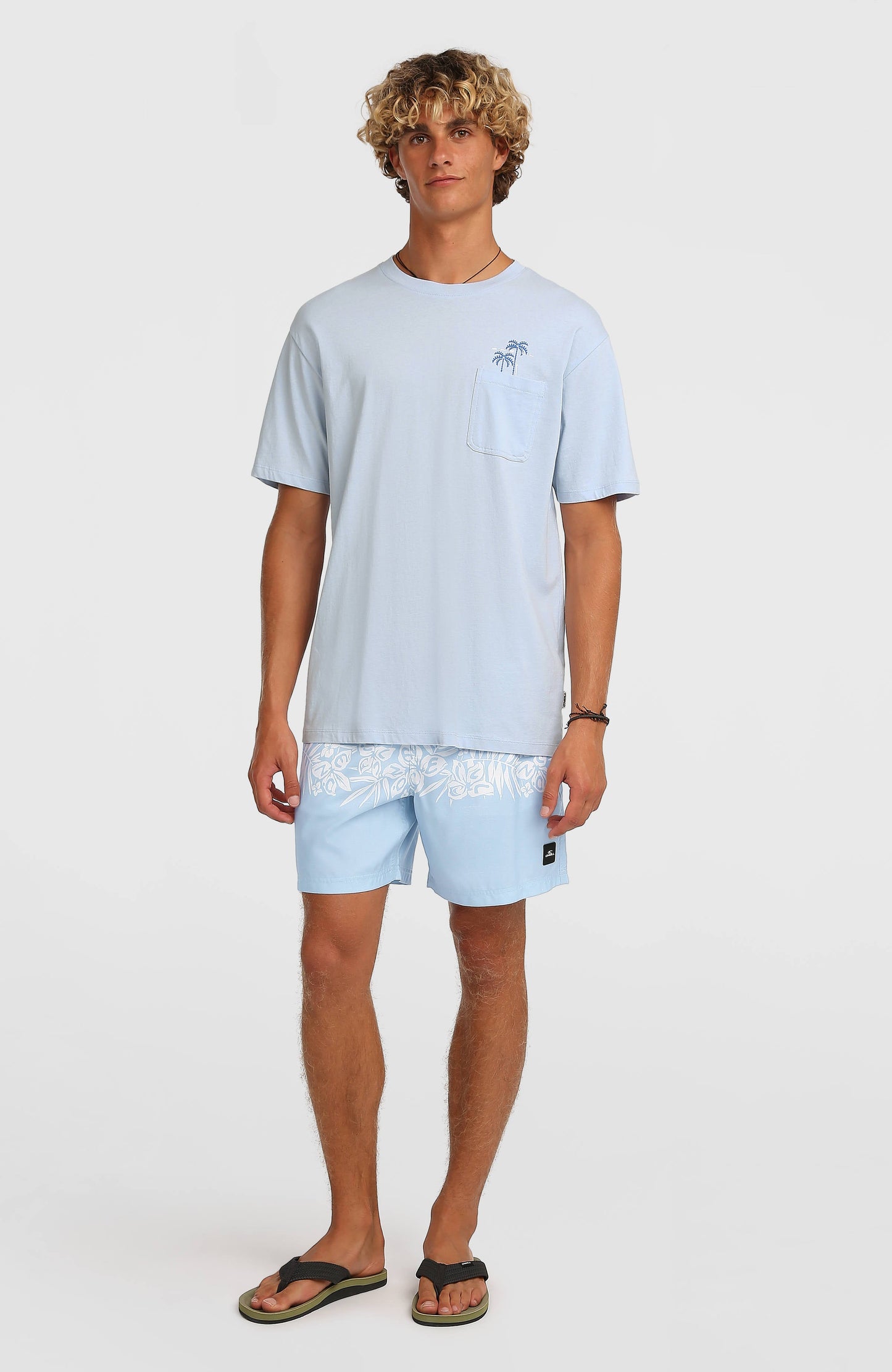 O'Neill Uni Flower 16'' Swimshorts Men Light Blue Tropical Stripe