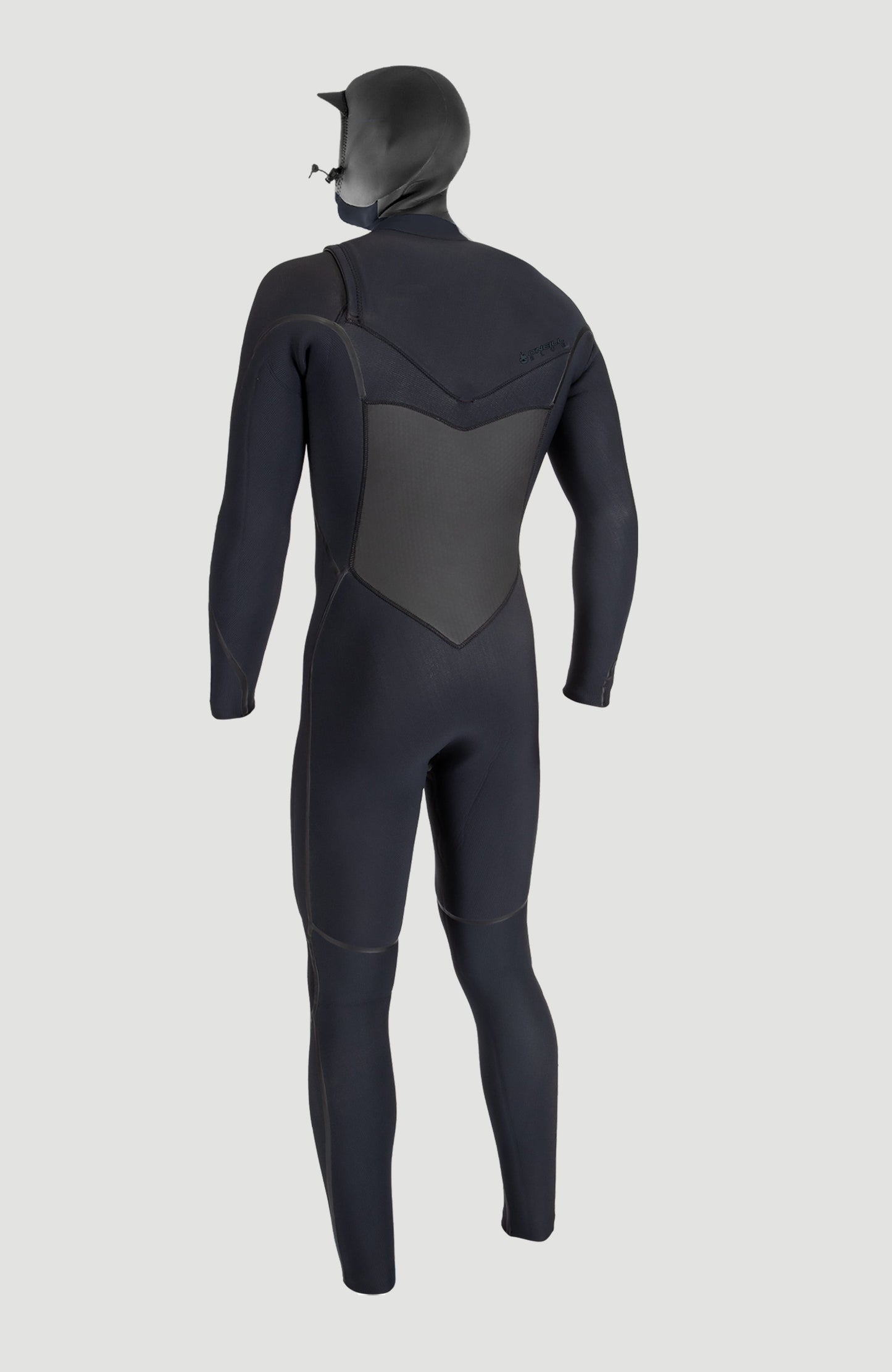Psycho Tech 6/4mm Chest Zip Full Wetsuit with Hood Men|Wetsuits BLACK/BLACK