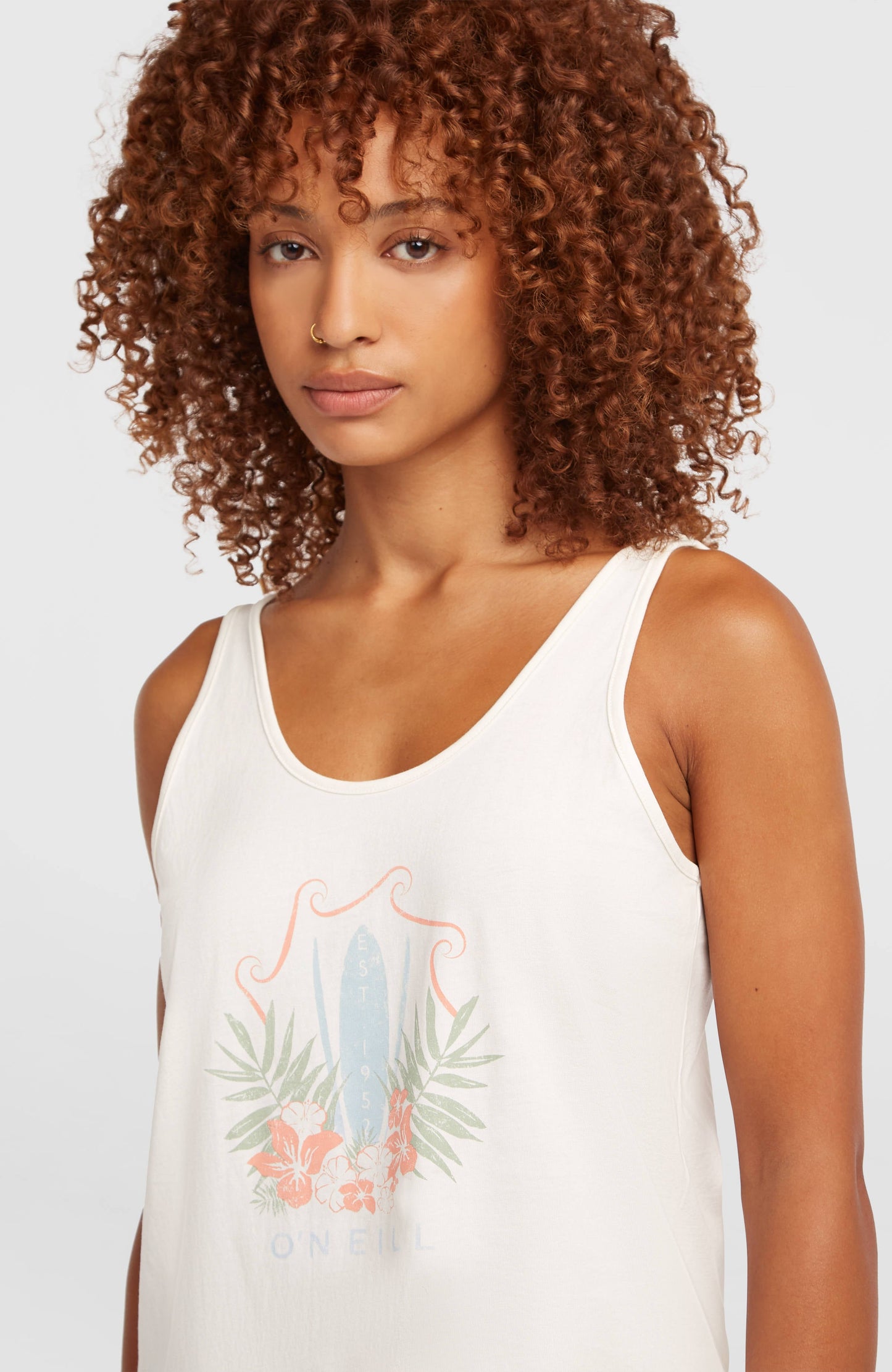 O'Neill Graphic Tank Top Women Snow White