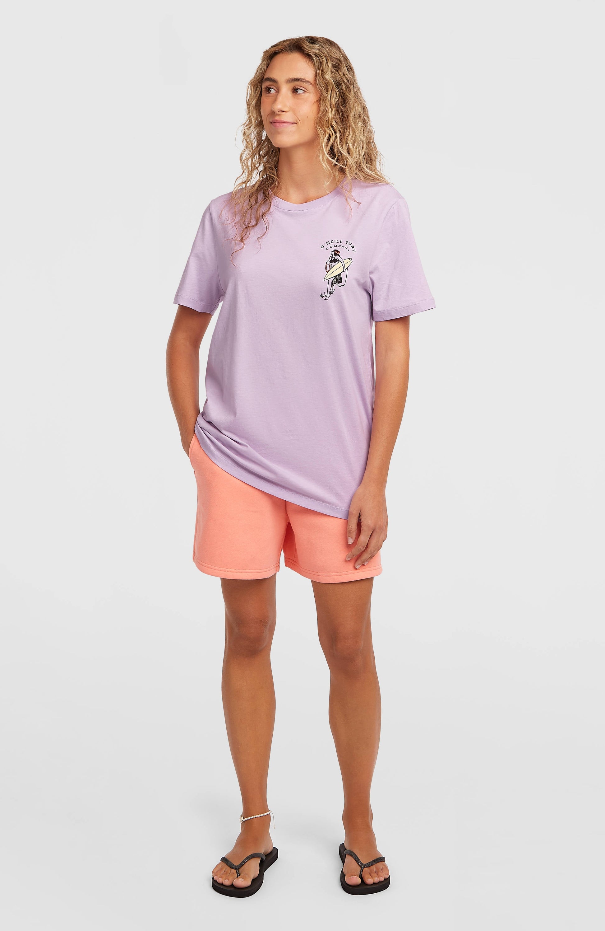 O'Neill Graphic T-Shirt Women Pale Lavender