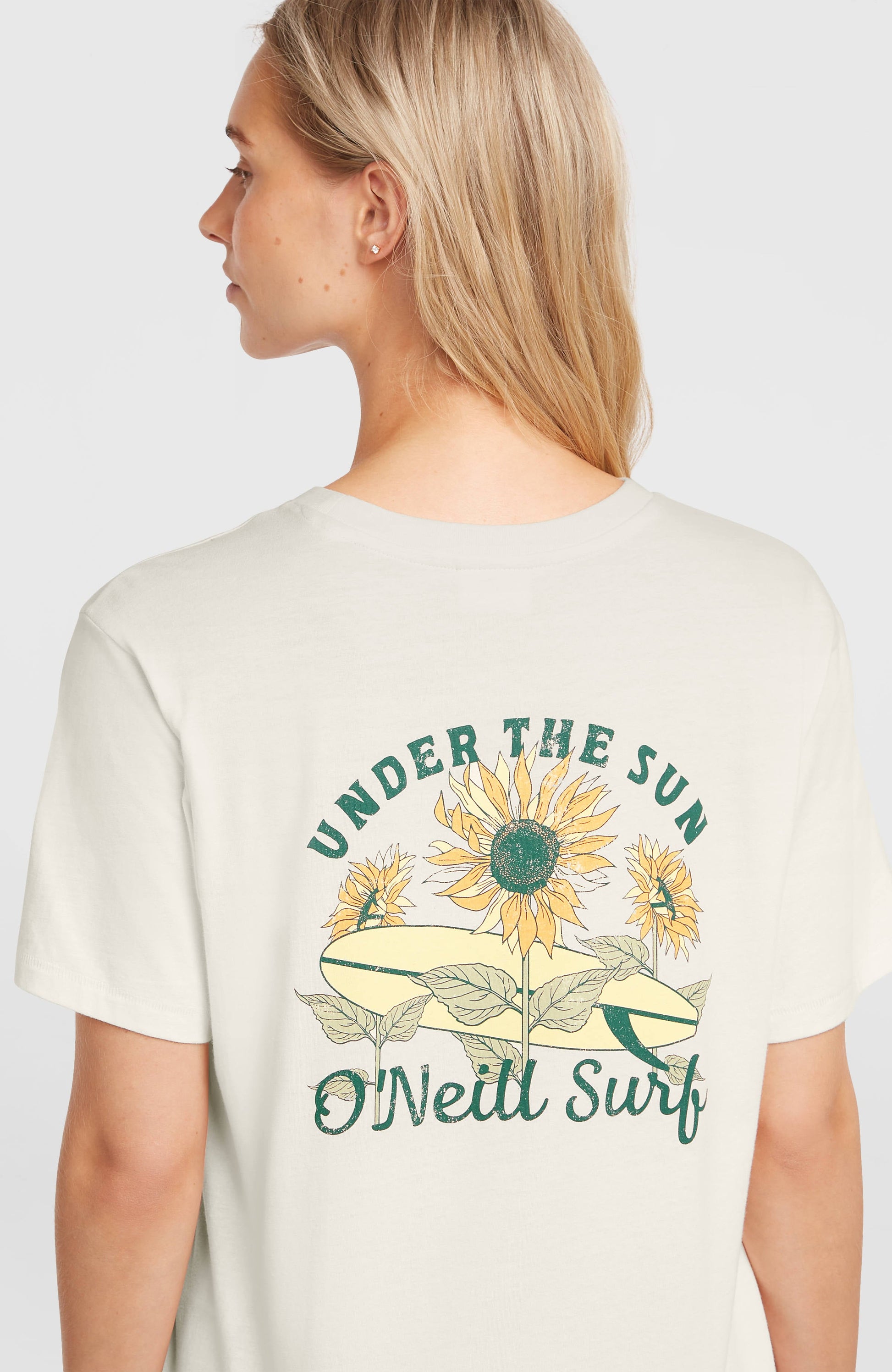 O’Neill Boxy Back Print T-Shirt Women Snow White