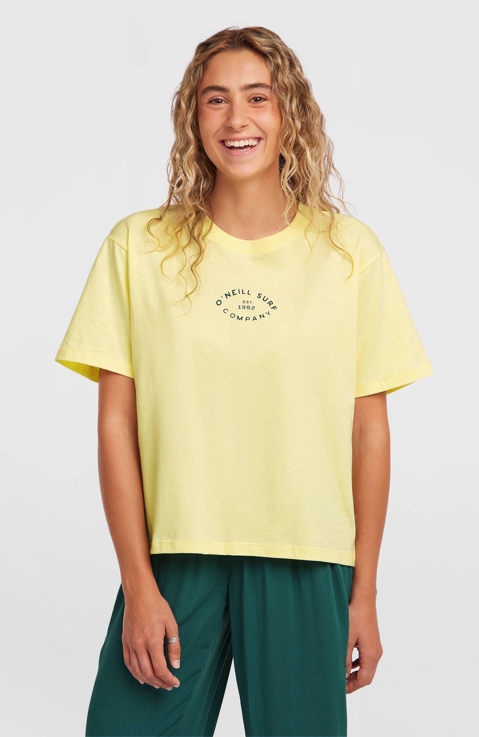 O’Neill Boxy Back Print T-Shirt Women Rainforest Dew