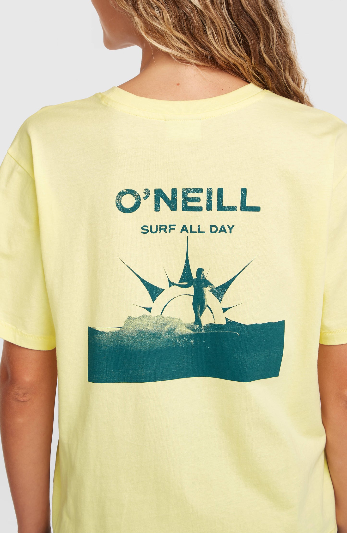 O’Neill Boxy Back Print T-Shirt Women Rainforest Dew
