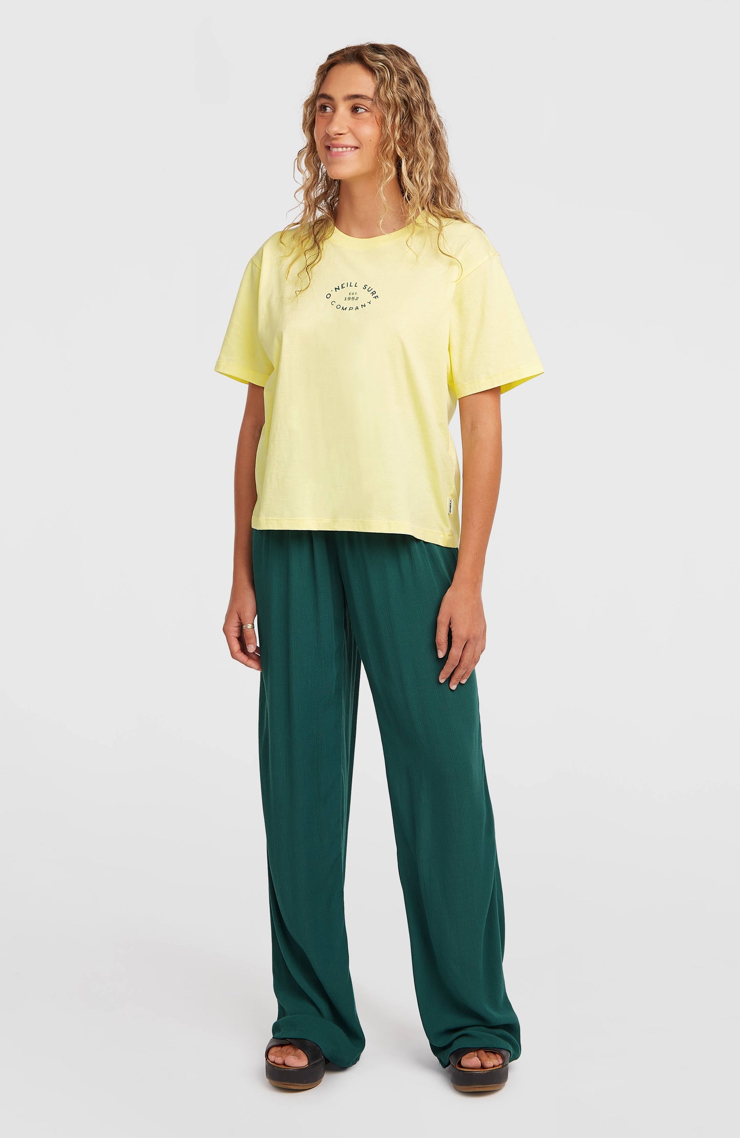 O’Neill Boxy Back Print T-Shirt Women Rainforest Dew