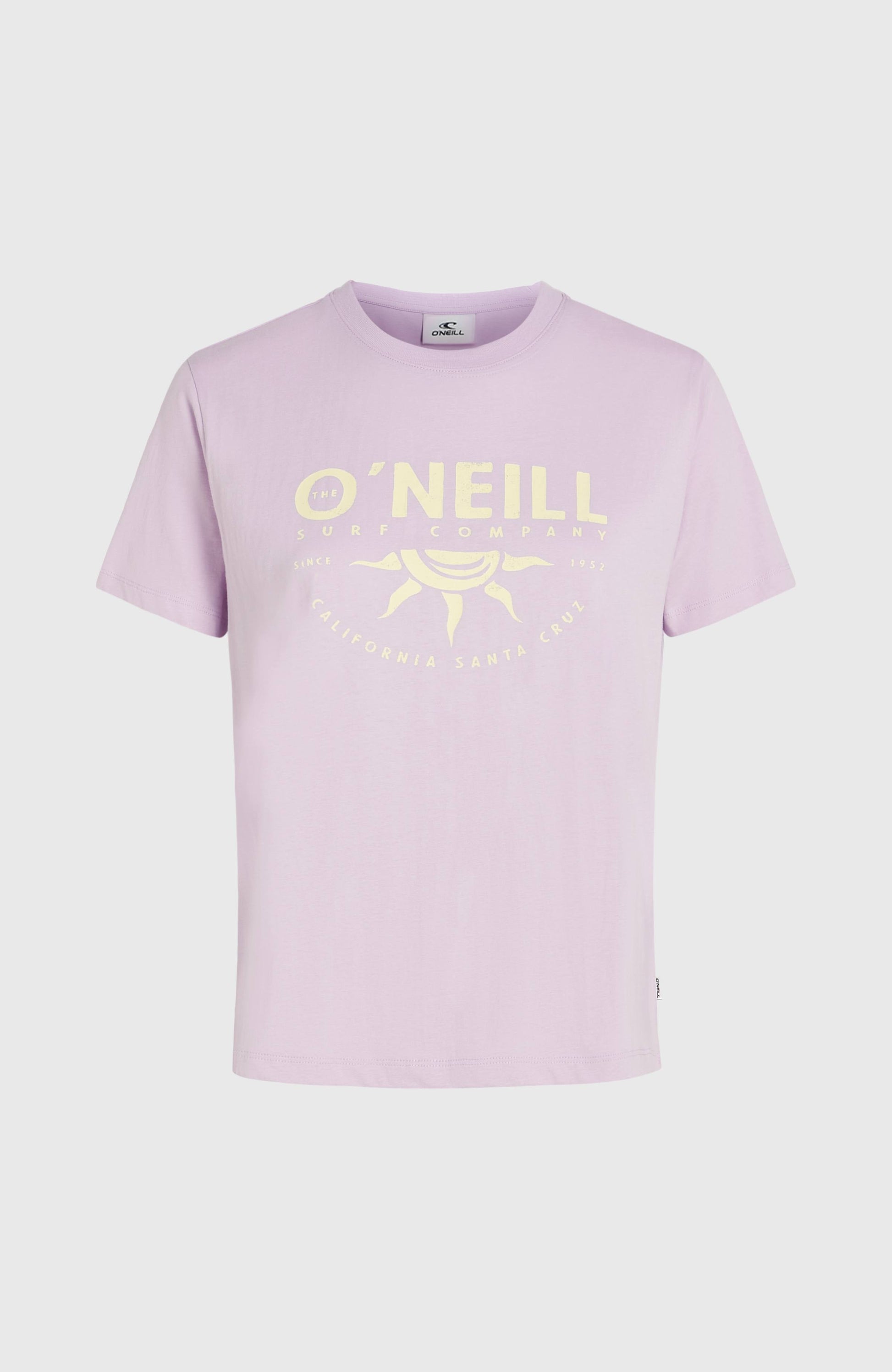 Front Print T-Shirt Women Pale Lavender
