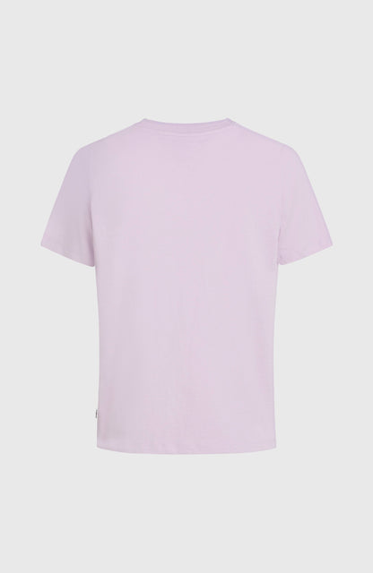 Front Print T-Shirt Women Pale Lavender