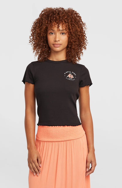 O'Neill Rib T-Shirt Women Black Out