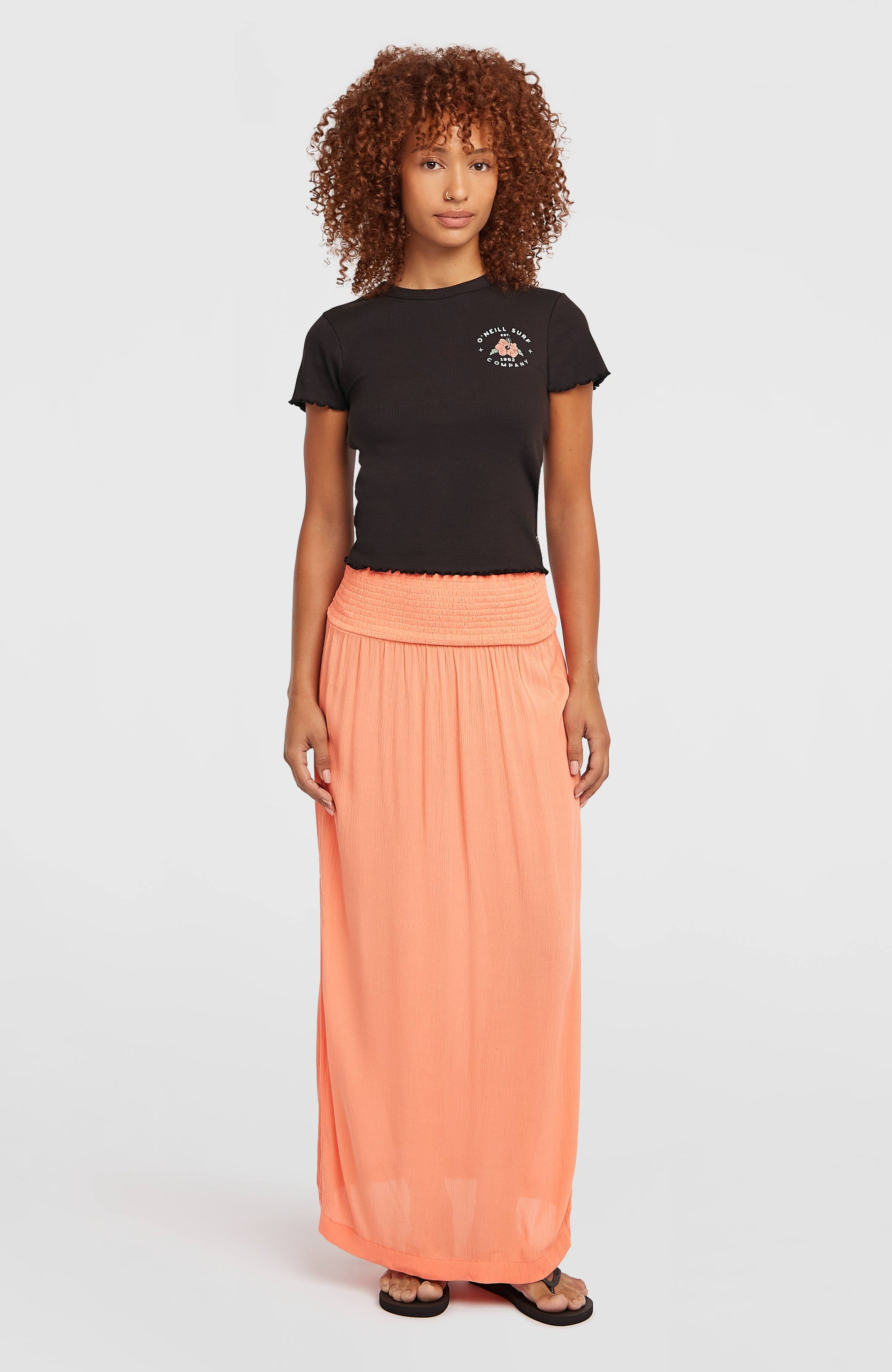 O'Neill Rib T-Shirt Women Black Out
