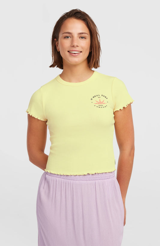 O'Neill Rib T-Shirt Women Rainforest Dew