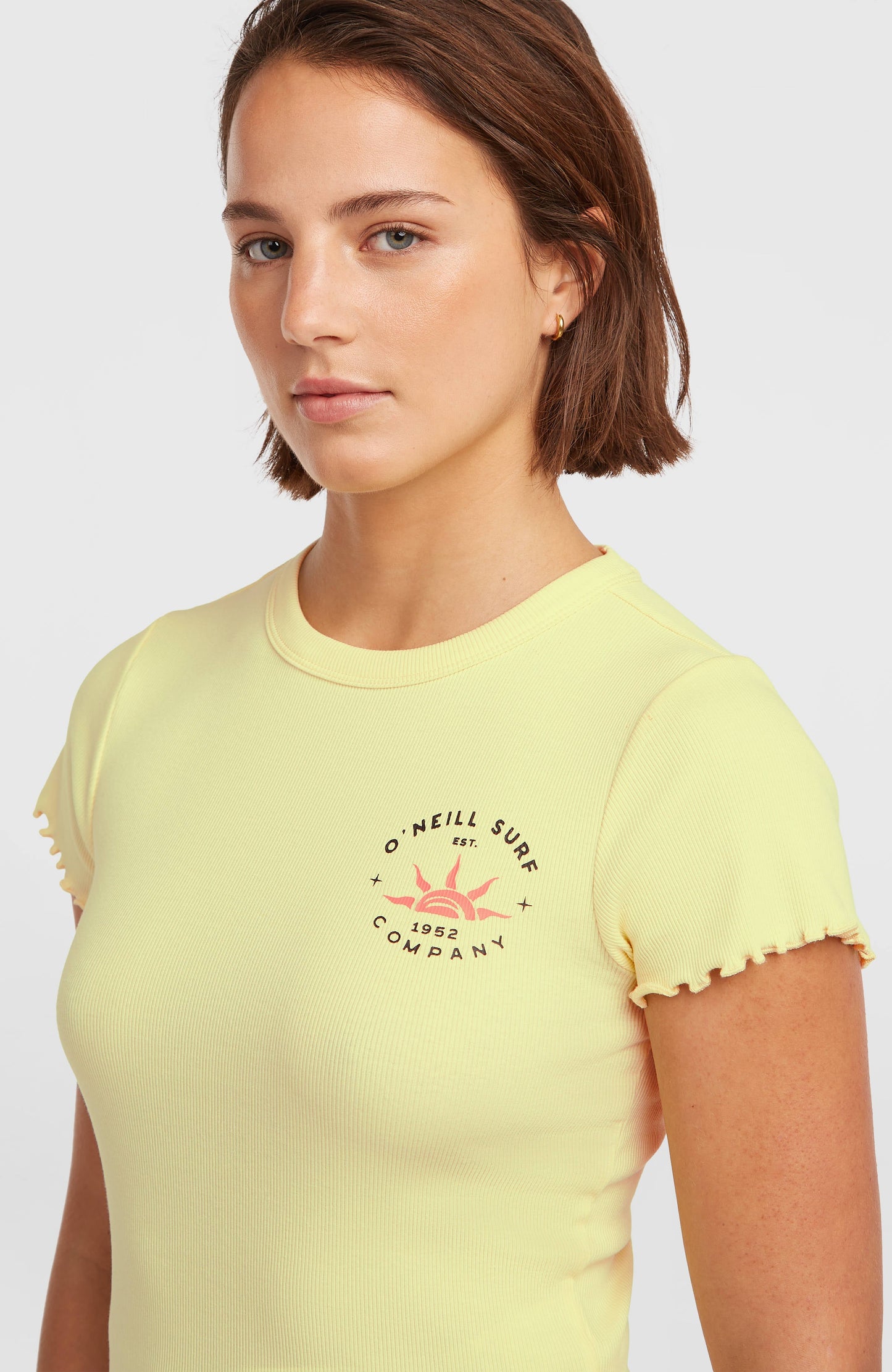 O'Neill Rib T-Shirt Women Rainforest Dew
