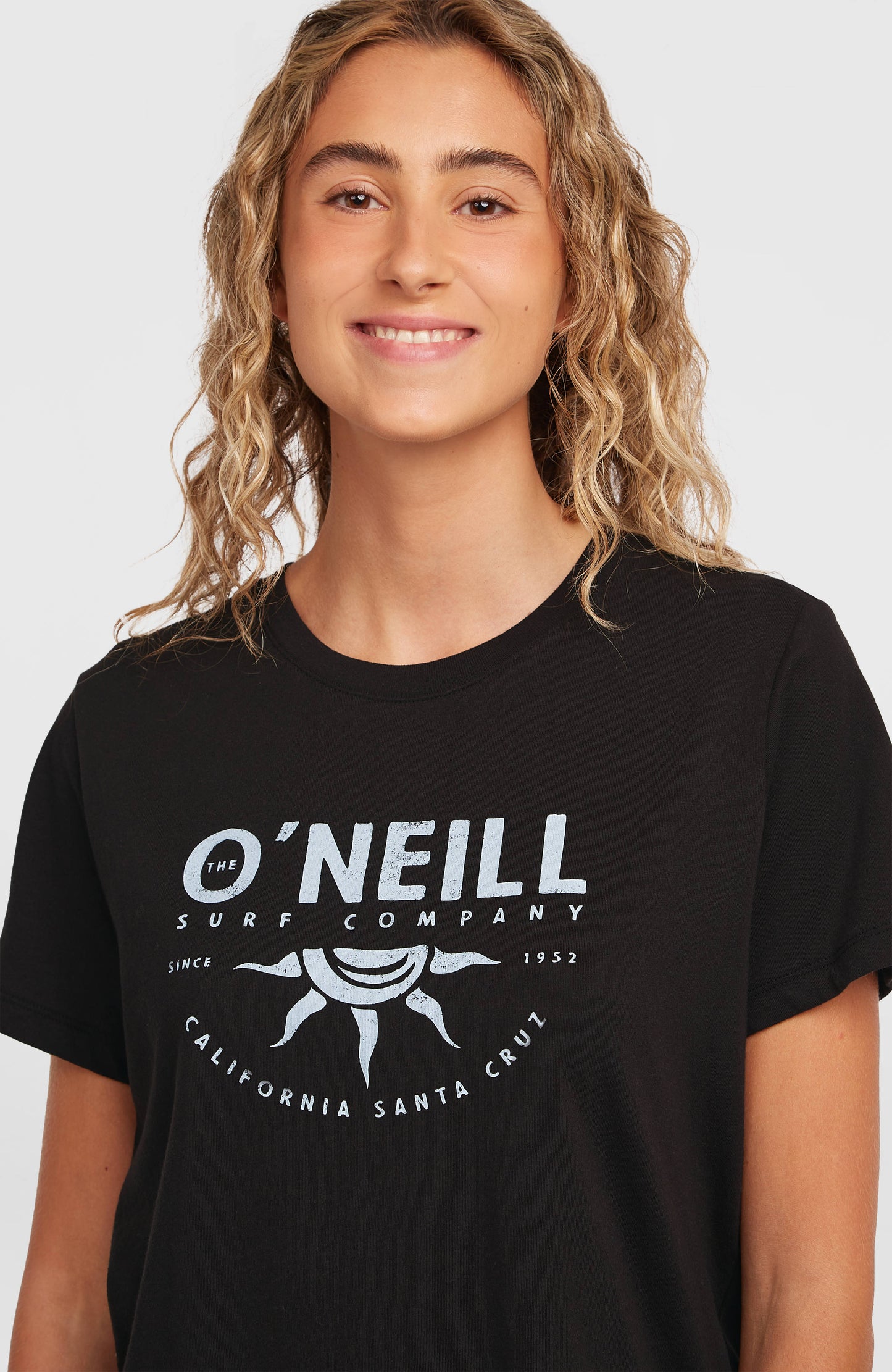 Front Print T-Shirt Women Black Out