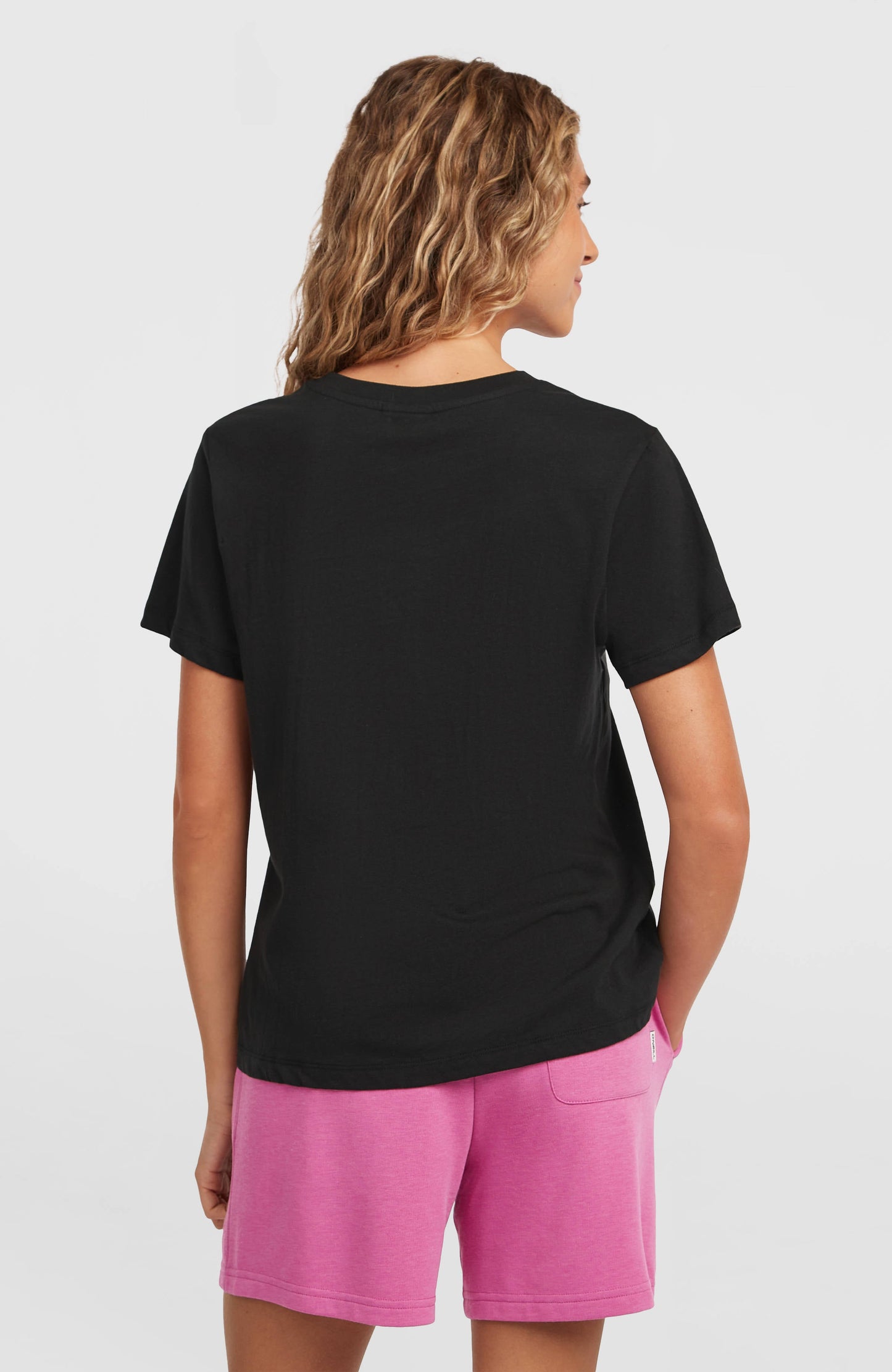 Front Print T-Shirt Women Black Out