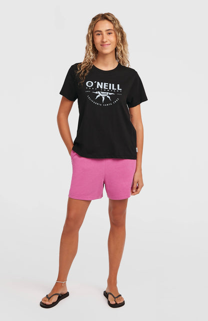 Front Print T-Shirt Women Black Out