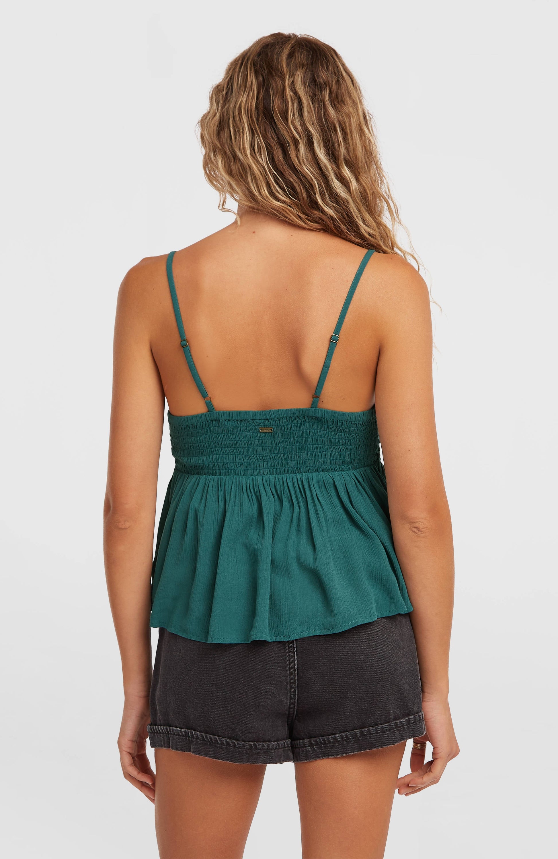 Reeta Woven Top Women Botanical Heat