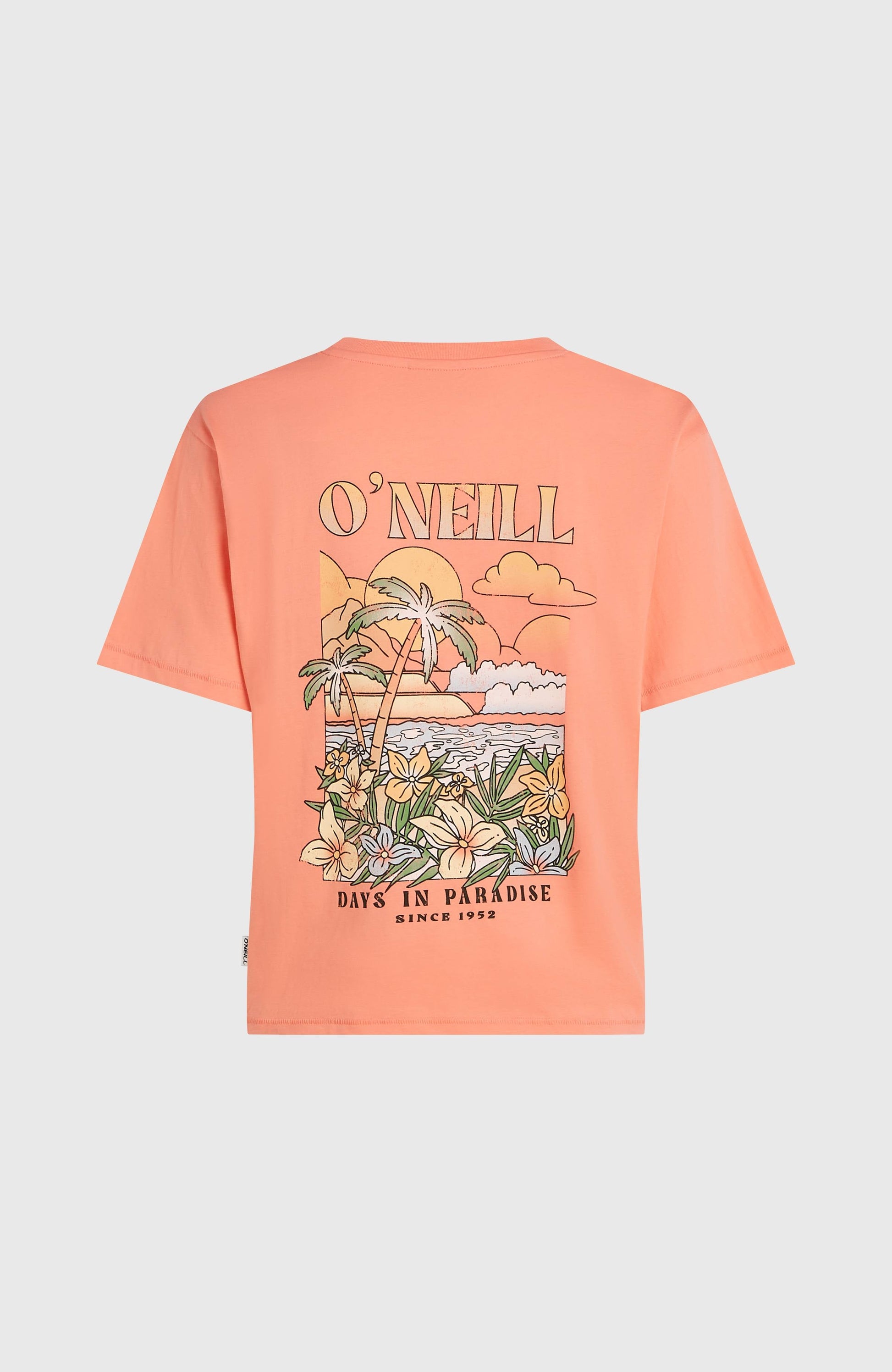 O’Neill Boxy Back Print T-Shirt Women Funky Peach