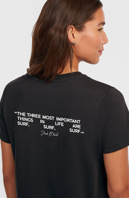 O'Neill Polygiene Cotton Graphic T-Shirt Women Black Out