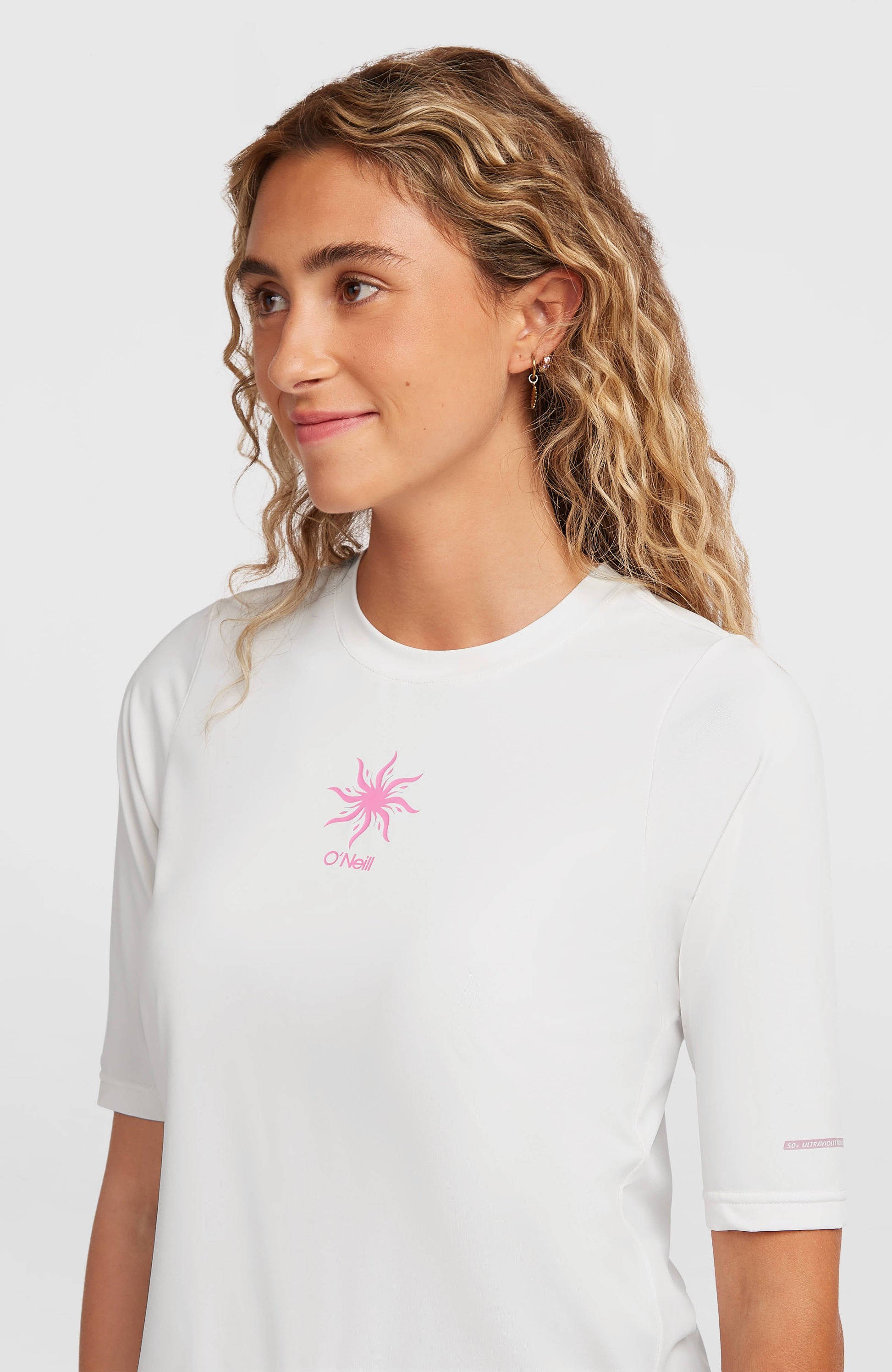 O'Neill Hybrid Polygiene UPF 50+ T-Shirt Women Snow White