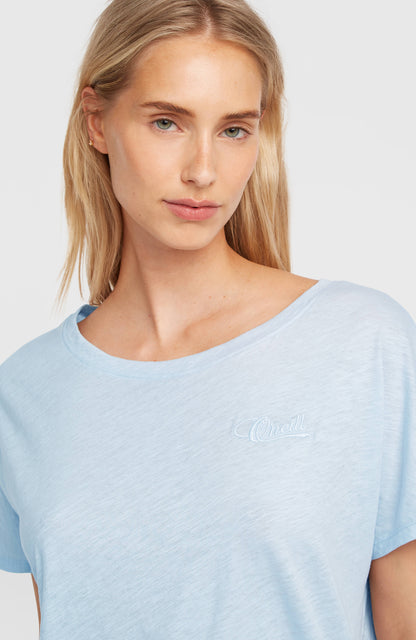 Essentials O'Neill Script Scoop Neck T-Shirt Women Spindle