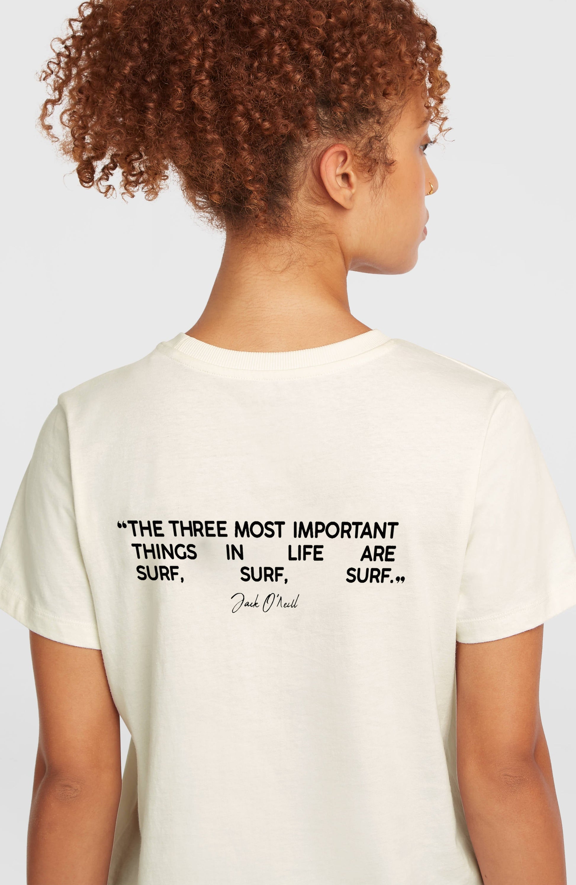 O'Neill Polygiene Cotton Graphic T-Shirt Women Snow White