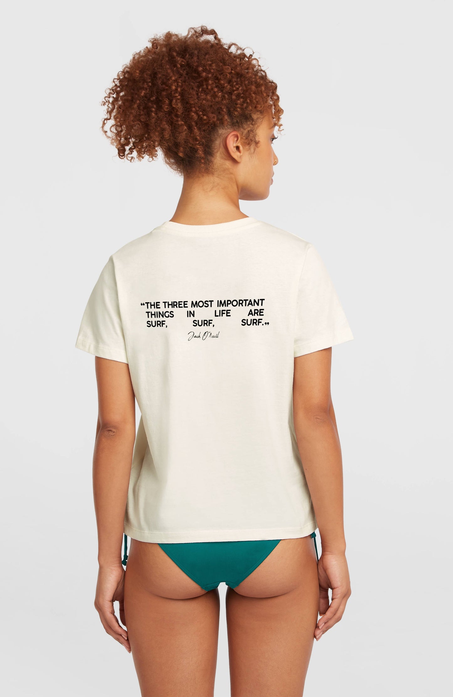 O'Neill Polygiene Cotton Graphic T-Shirt Women Snow White