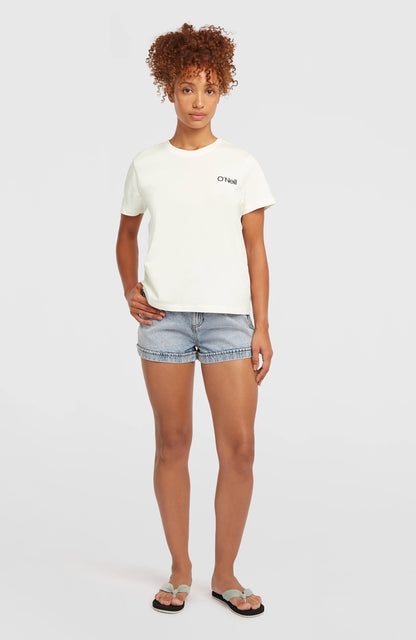 O'Neill Polygiene Cotton Graphic T-Shirt Women Snow White