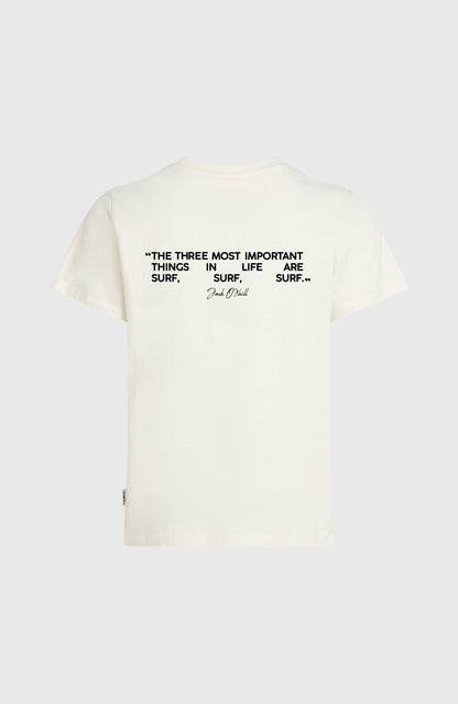 O'Neill Polygiene Cotton Graphic T-Shirt Women Snow White