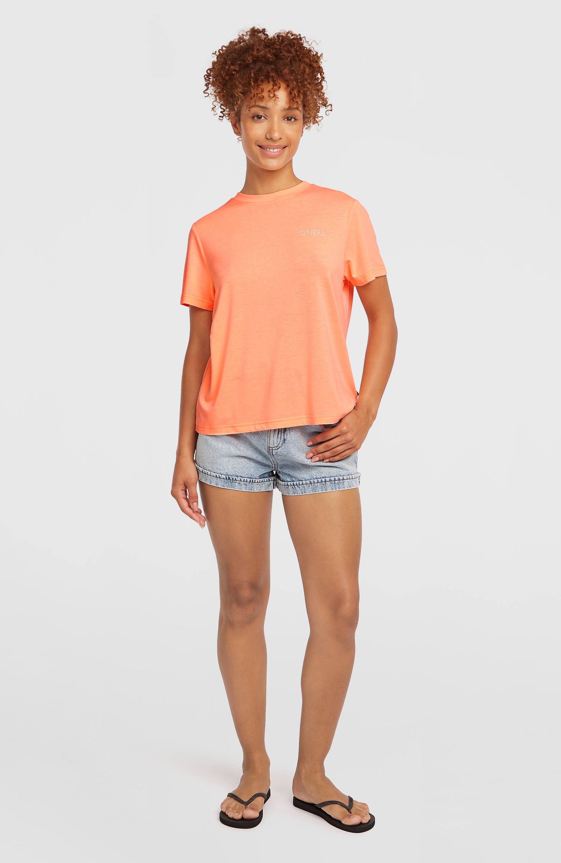 O'Neill Hybrid Polygiene T-Shirt Women Funky Peach