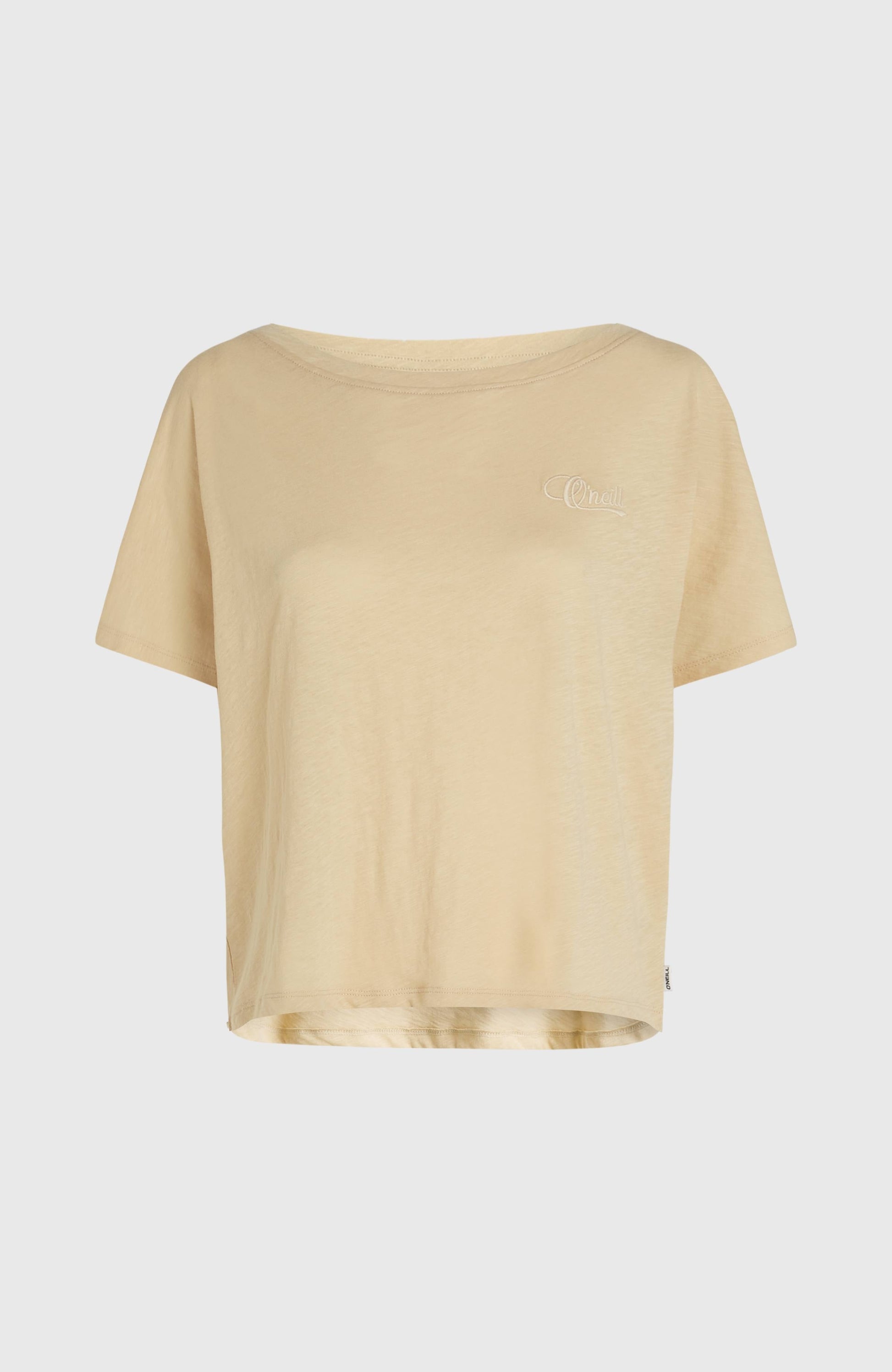 Essentials O'Neill Script Scoop Neck T-Shirt Women Cocoa Sand