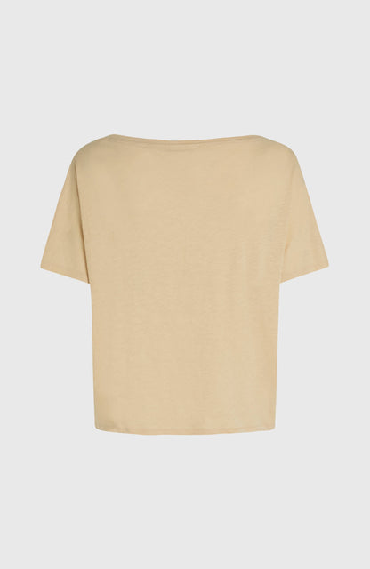 Essentials O'Neill Script Scoop Neck T-Shirt Women Cocoa Sand
