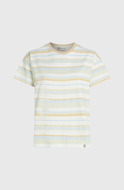 O'Riginals Boxy Stripe T-Shirt Women Blue Originals tee stripe