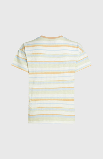 O'Riginals Boxy Stripe T-Shirt Women Blue Originals tee stripe