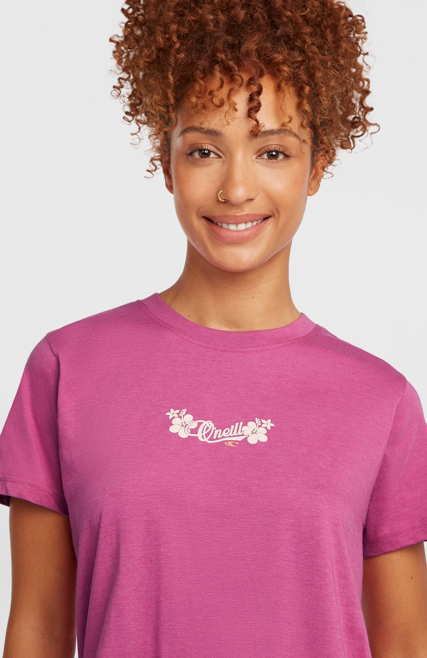 Essentials Script T-Shirt Women Electric Fuschia
