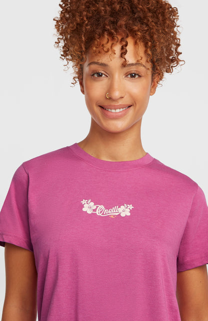Essentials Script T-Shirt Women Electric Fuschia