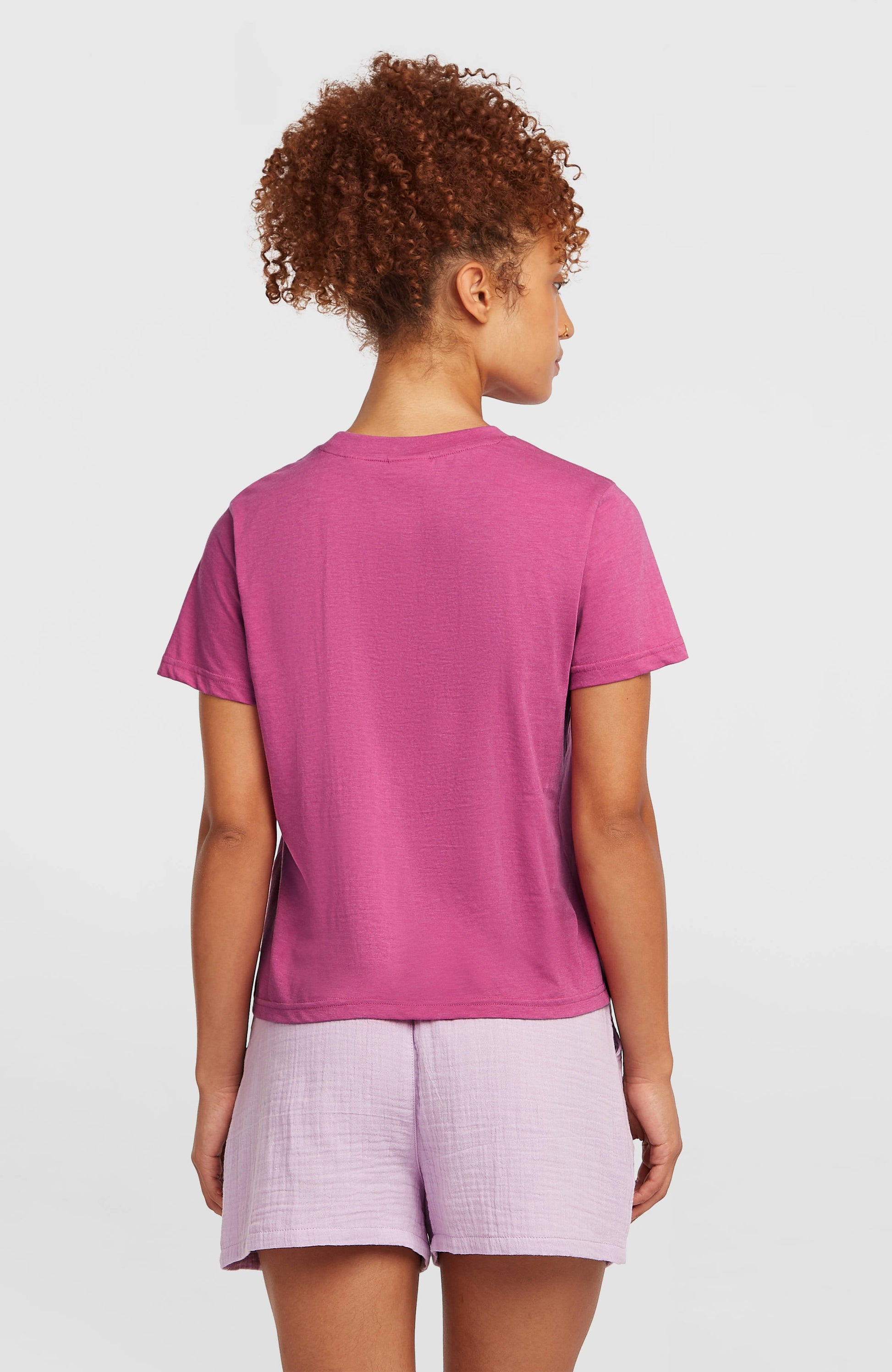 Essentials Script T-Shirt Women Electric Fuschia