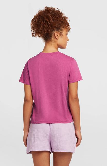 Essentials Script T-Shirt Women Electric Fuschia