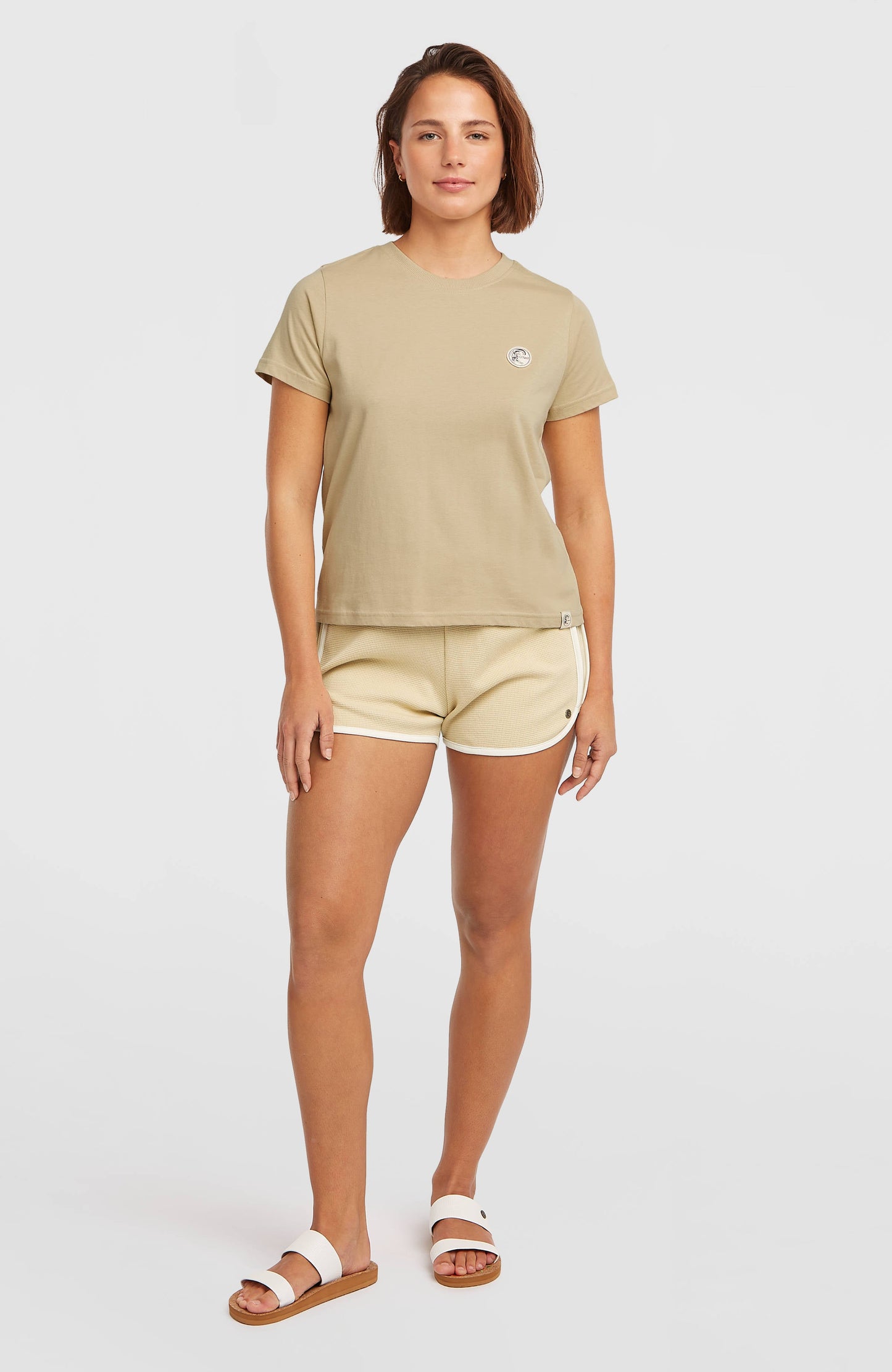 O'Riginals Badge T-Shirt Women Cocoa Sand