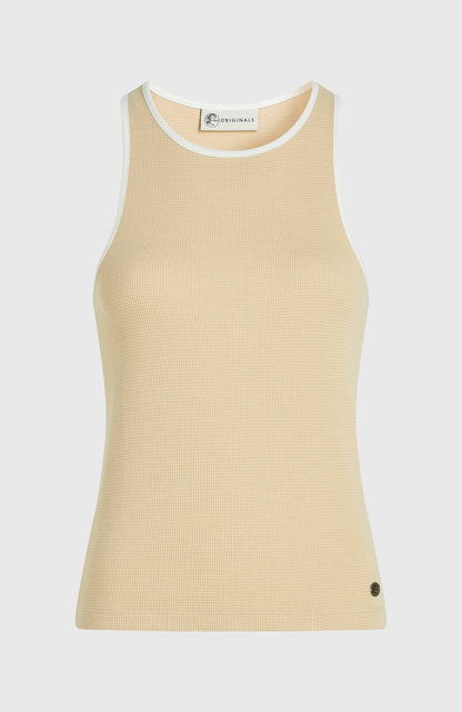 O'Riginals Waffle Tank Top Women Cocoa Sand