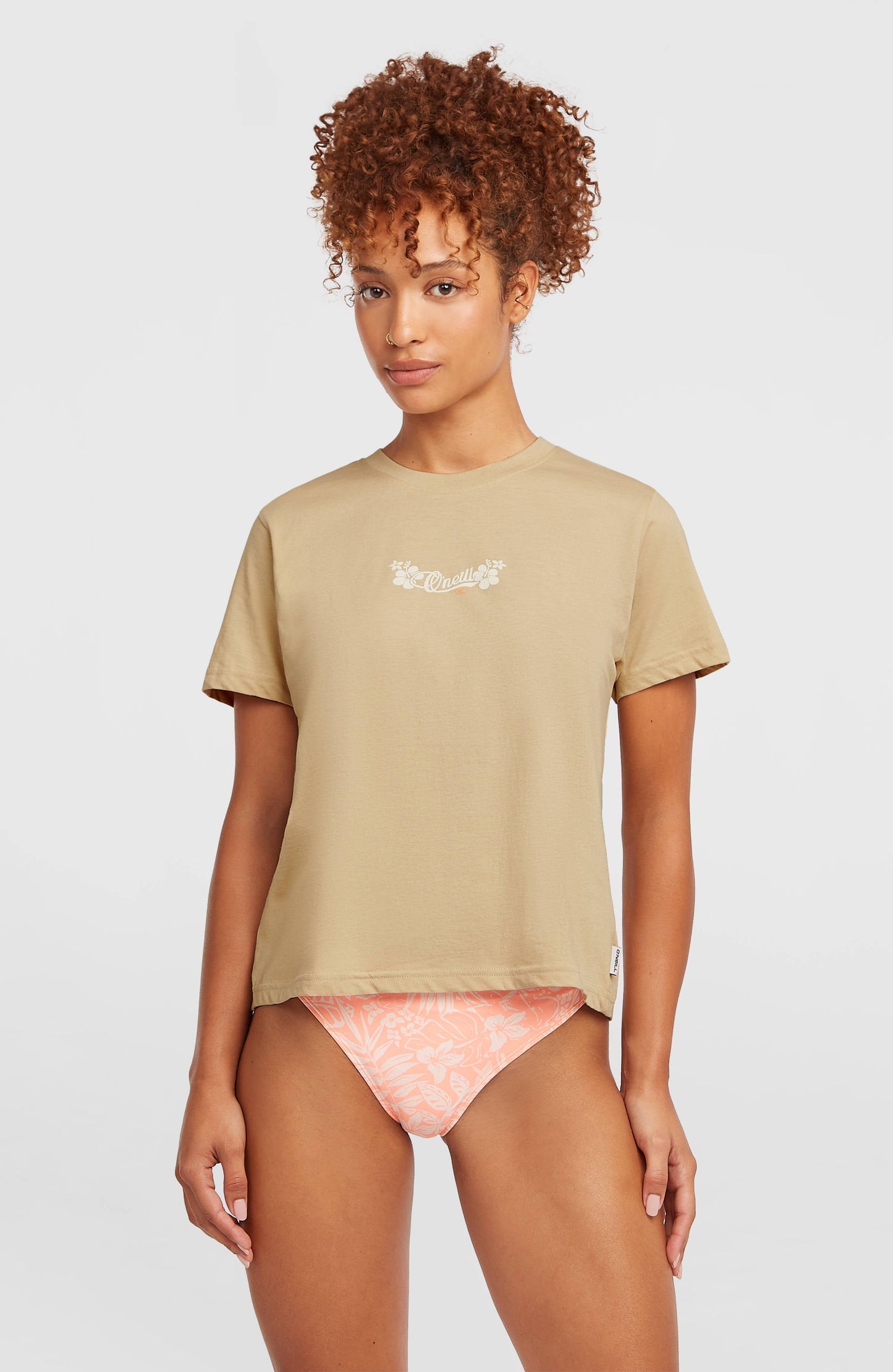 Essentials Script T-Shirt Women Cocoa Sand